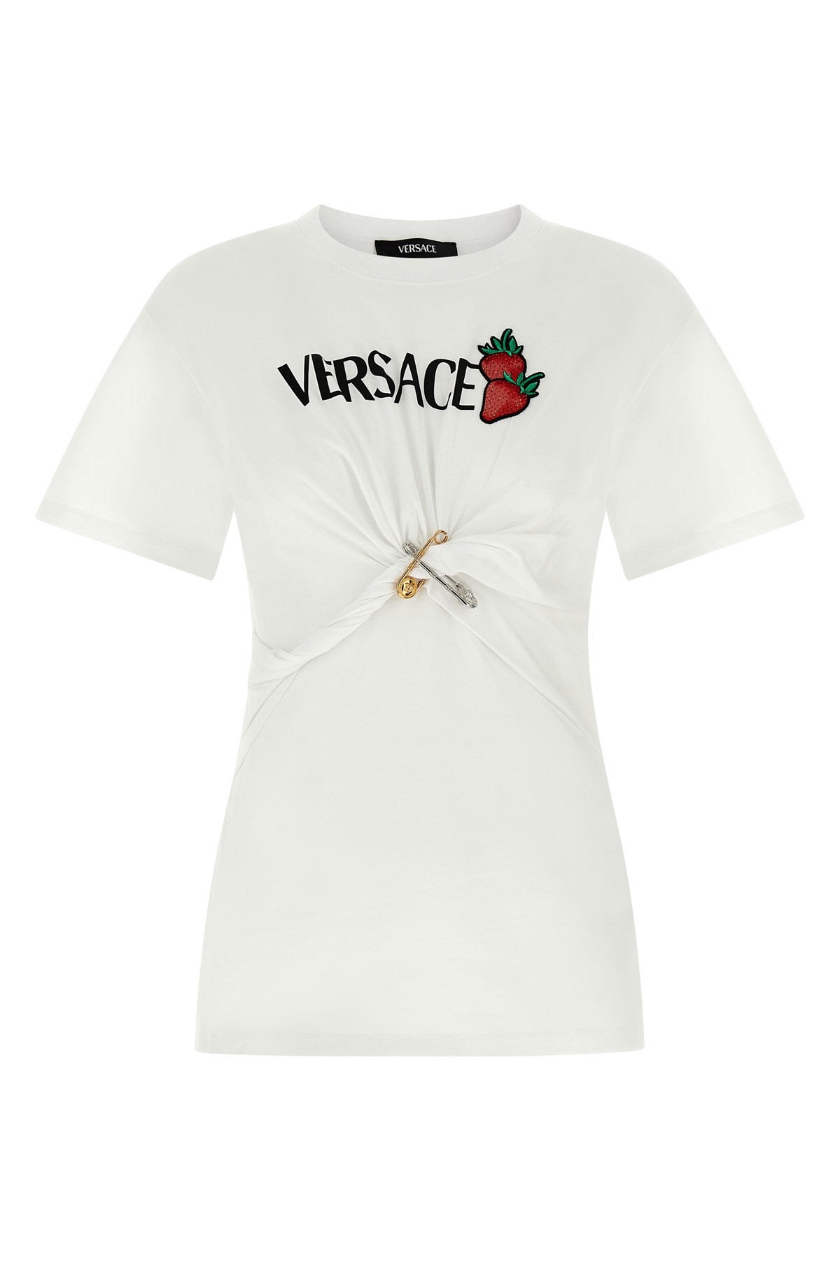 Versace Safety Pin Embroidered T-shirt