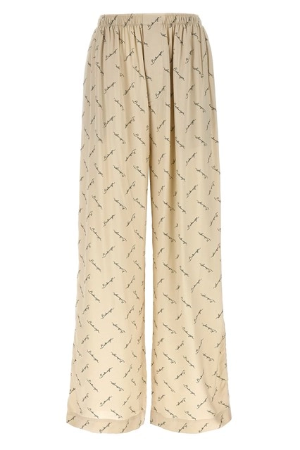 パンツ BALENCIAGA Woman Pants Military 838866TKP07 2801 Women's Flared Pants in Military Beige | Balenciaga US