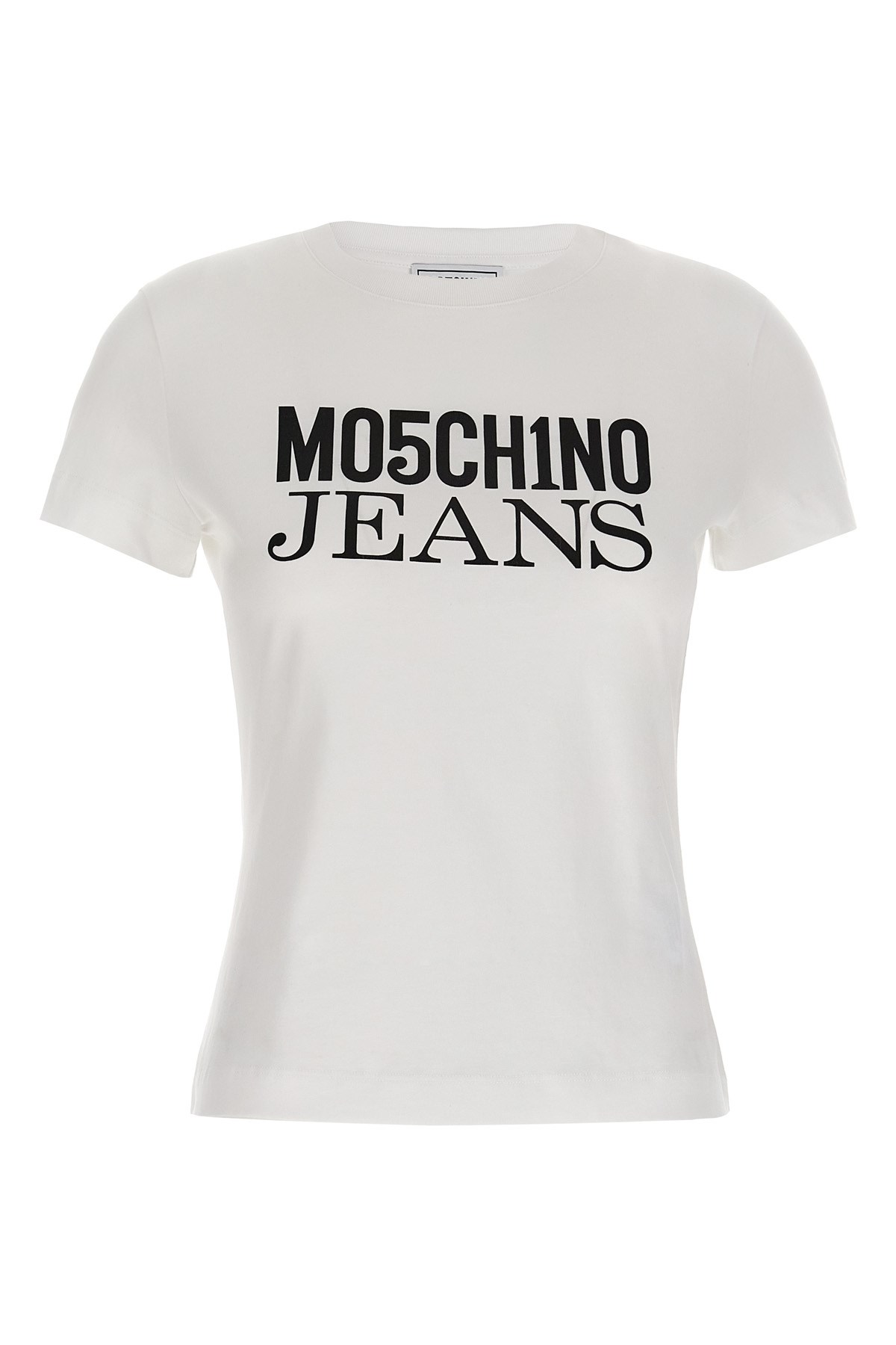 Mo5ch1no Jeans Logo Print T-shirt. In Gray