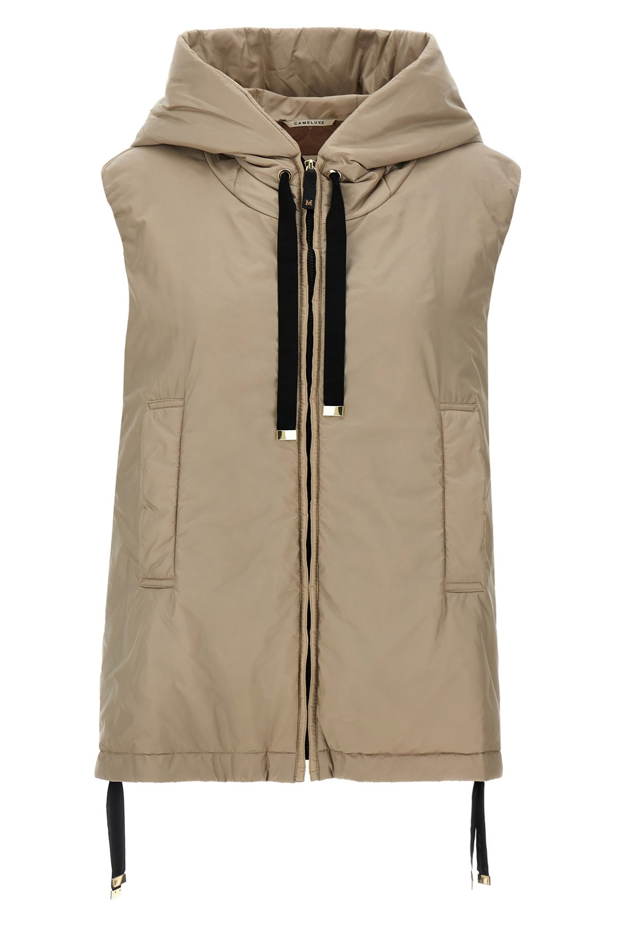 Max Mara The Cube Waterproof Vest Greengo In Brown