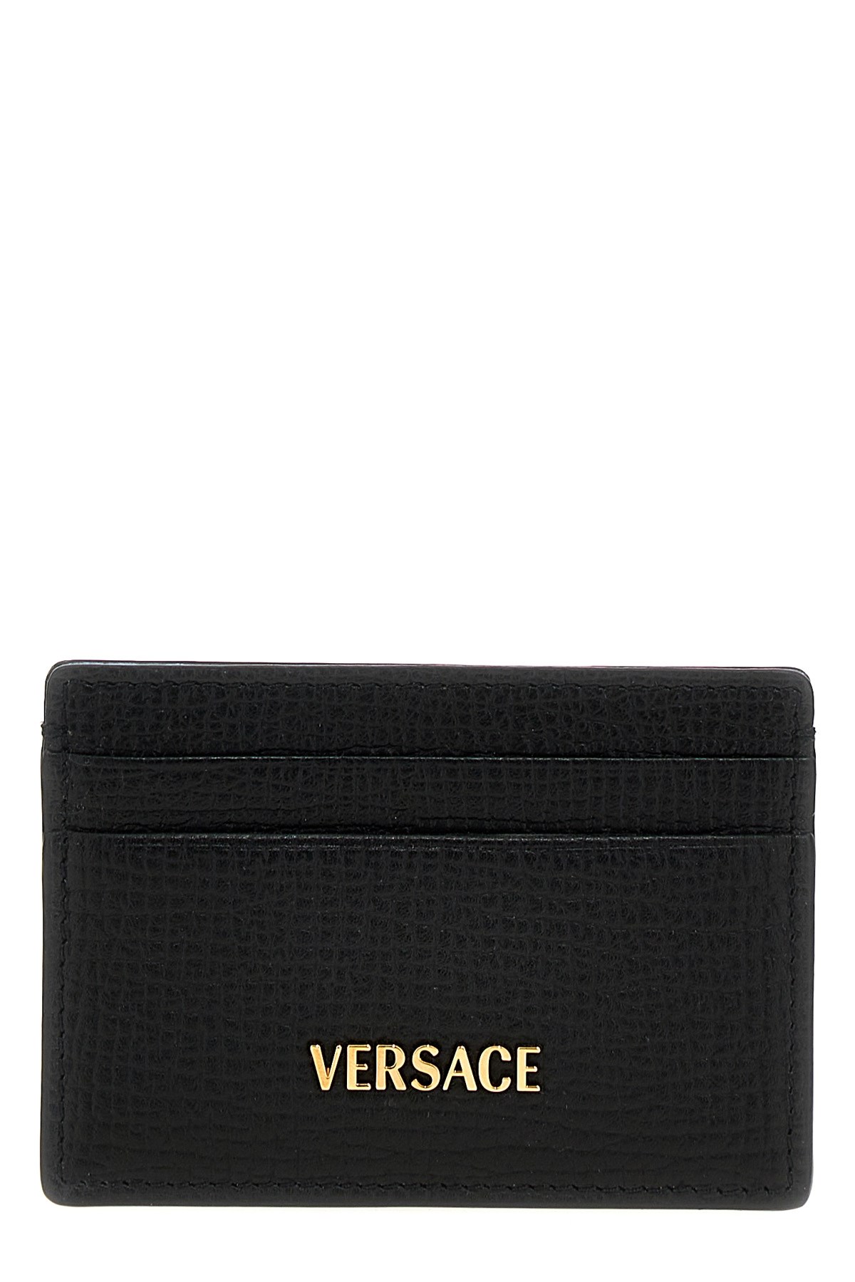 Versace 'tag Logo' Card Holder