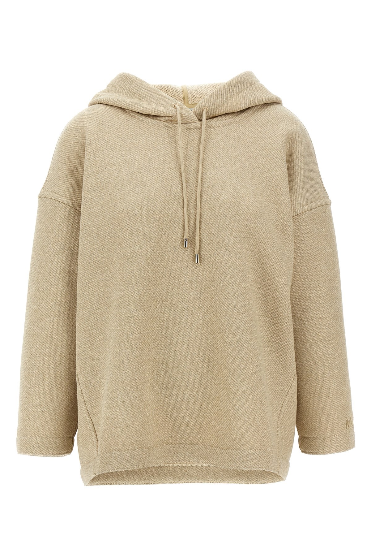 Max Mara Women Sand Cotton Blend Rally Sweatshirt