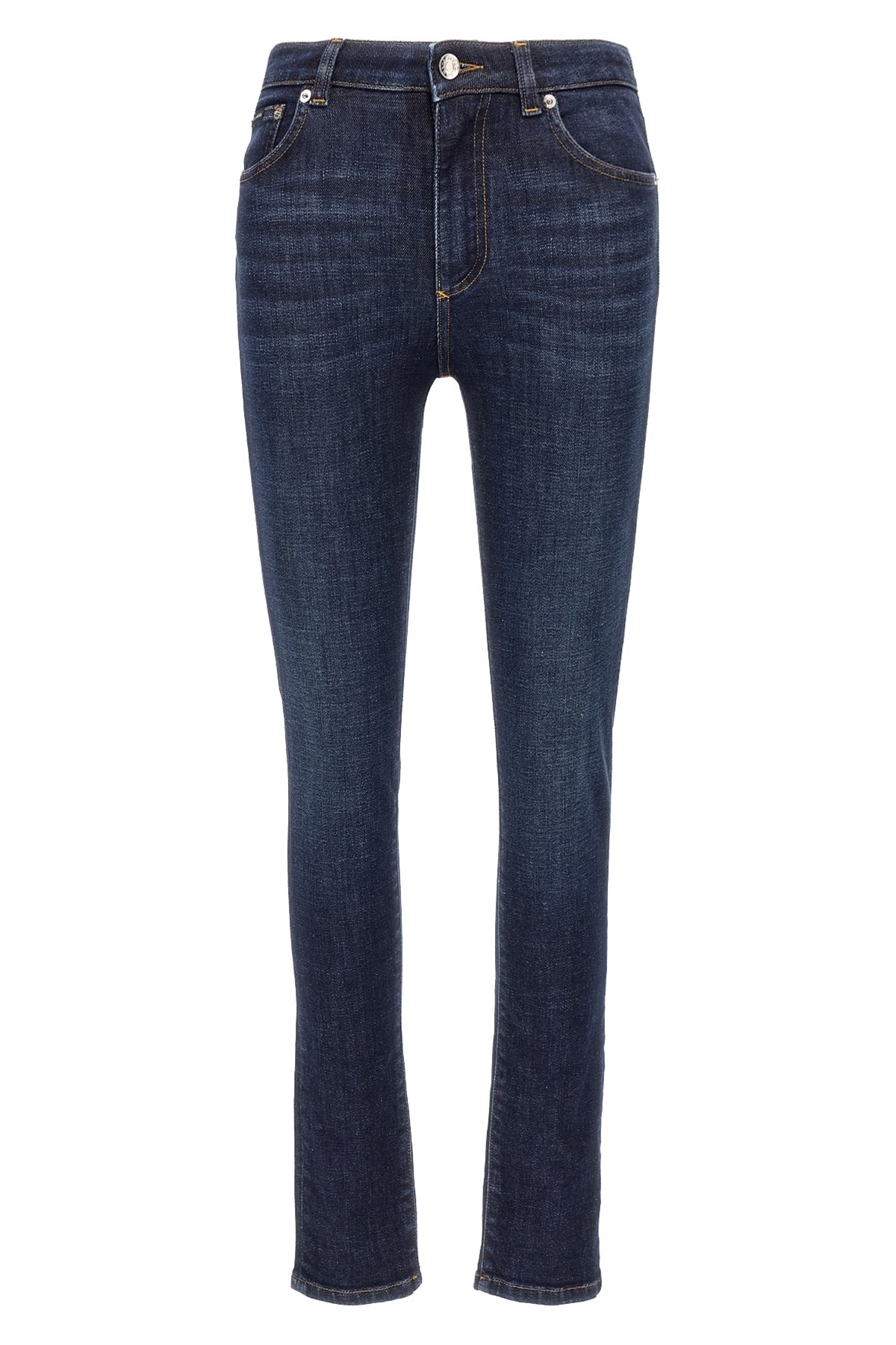 Dolce & Gabbana Slim Fit Denim Trousers With Five Pockets