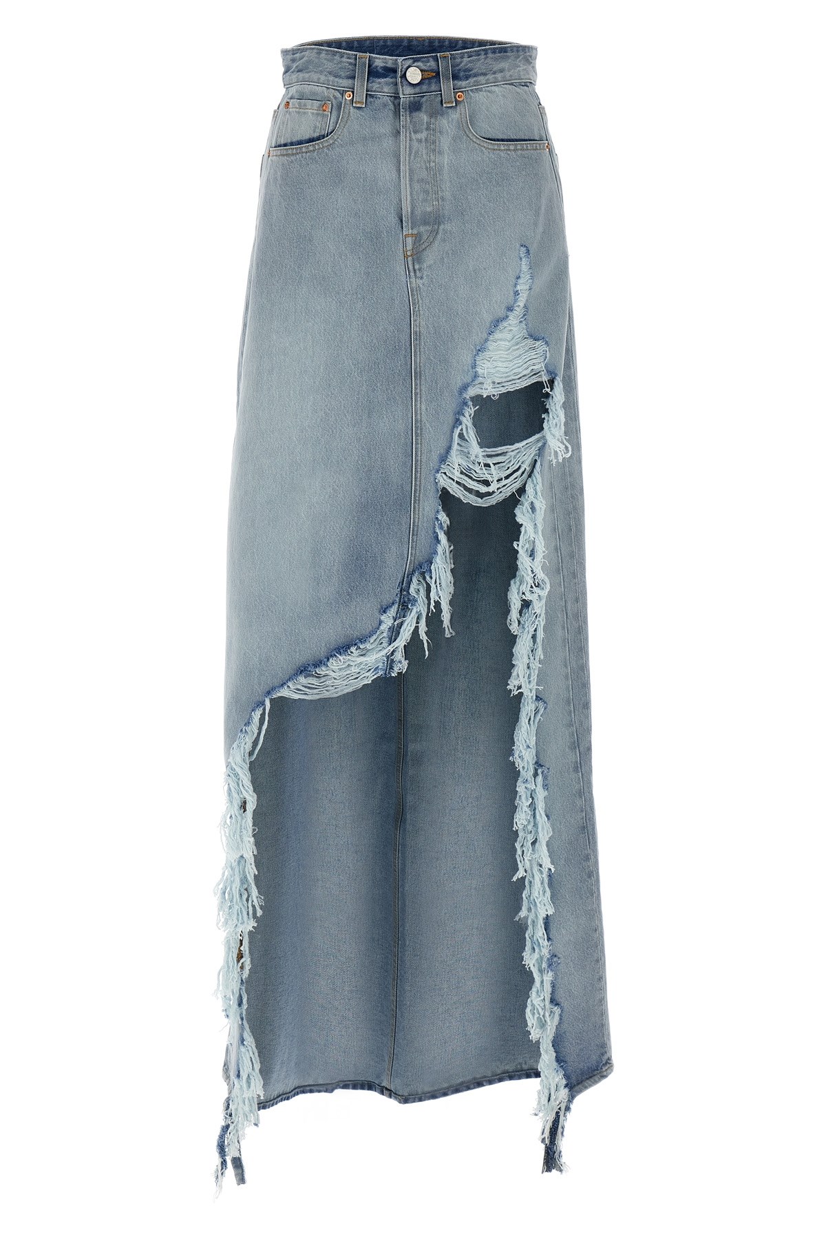 Vetements 'destroyed Denim Maxi Skirt' Skirt