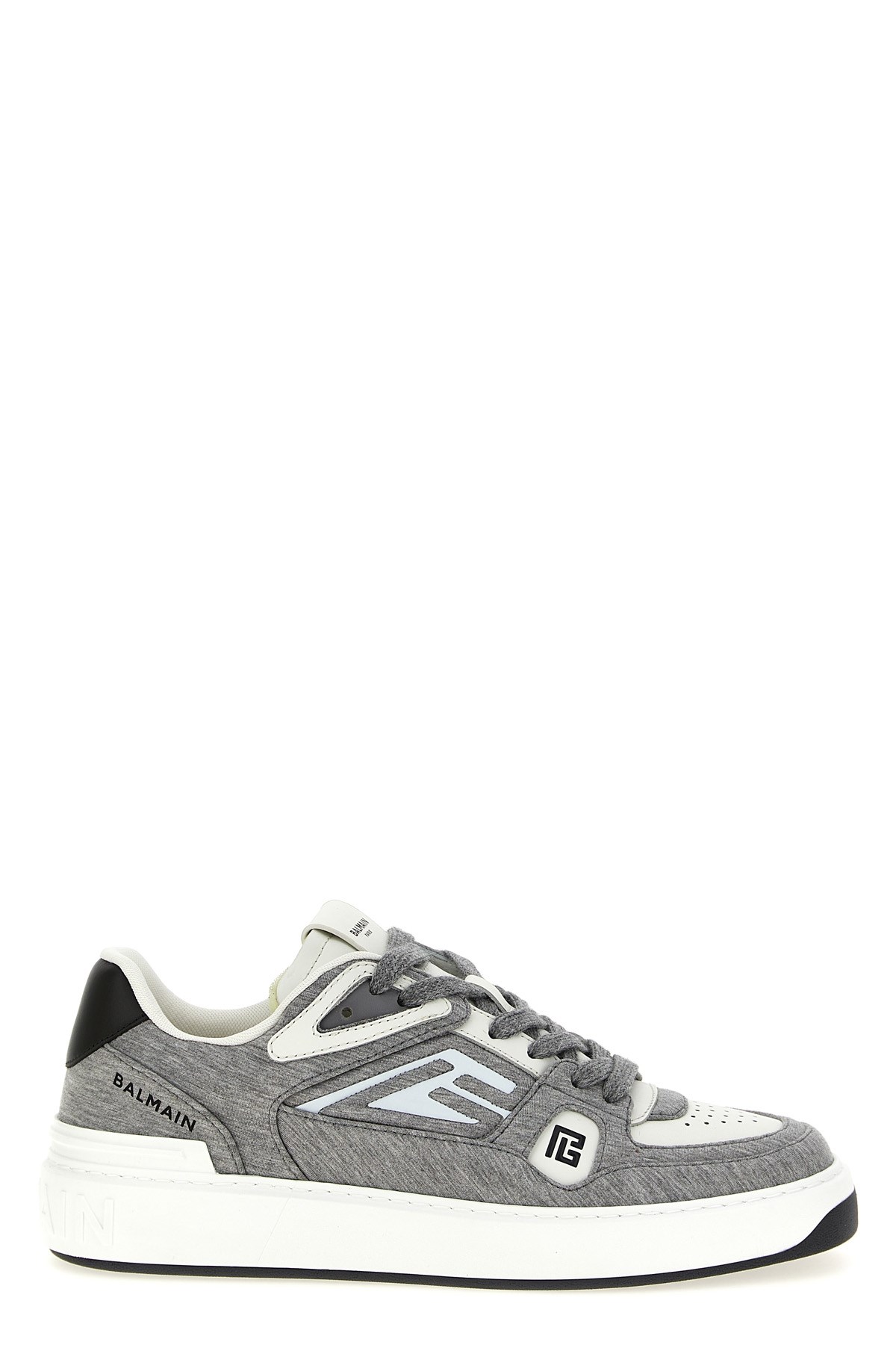 Balmain Grey B-court Skate Sneakers