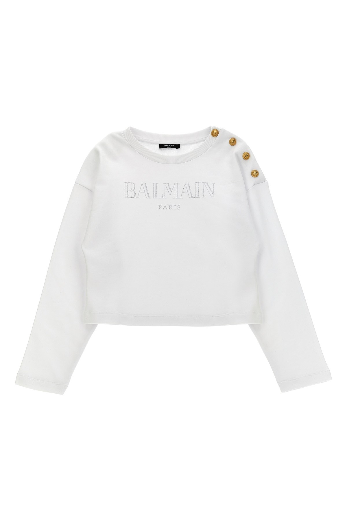Balmain Kids ' Vintage' Sweatshirt In White