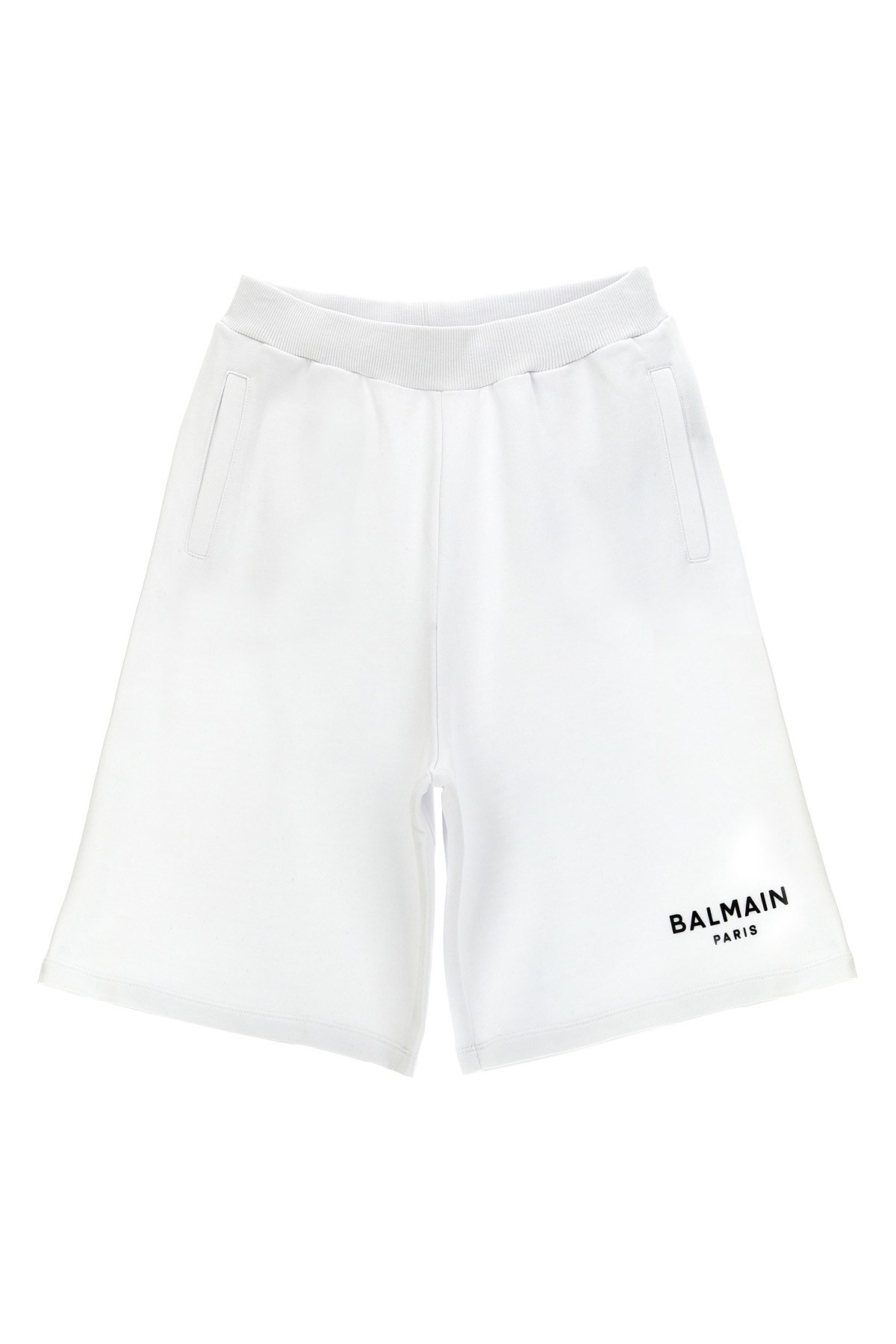 BALMAIN BALMAIN KIDS EMBOSSED LOGO BERMUDA SHORTS 