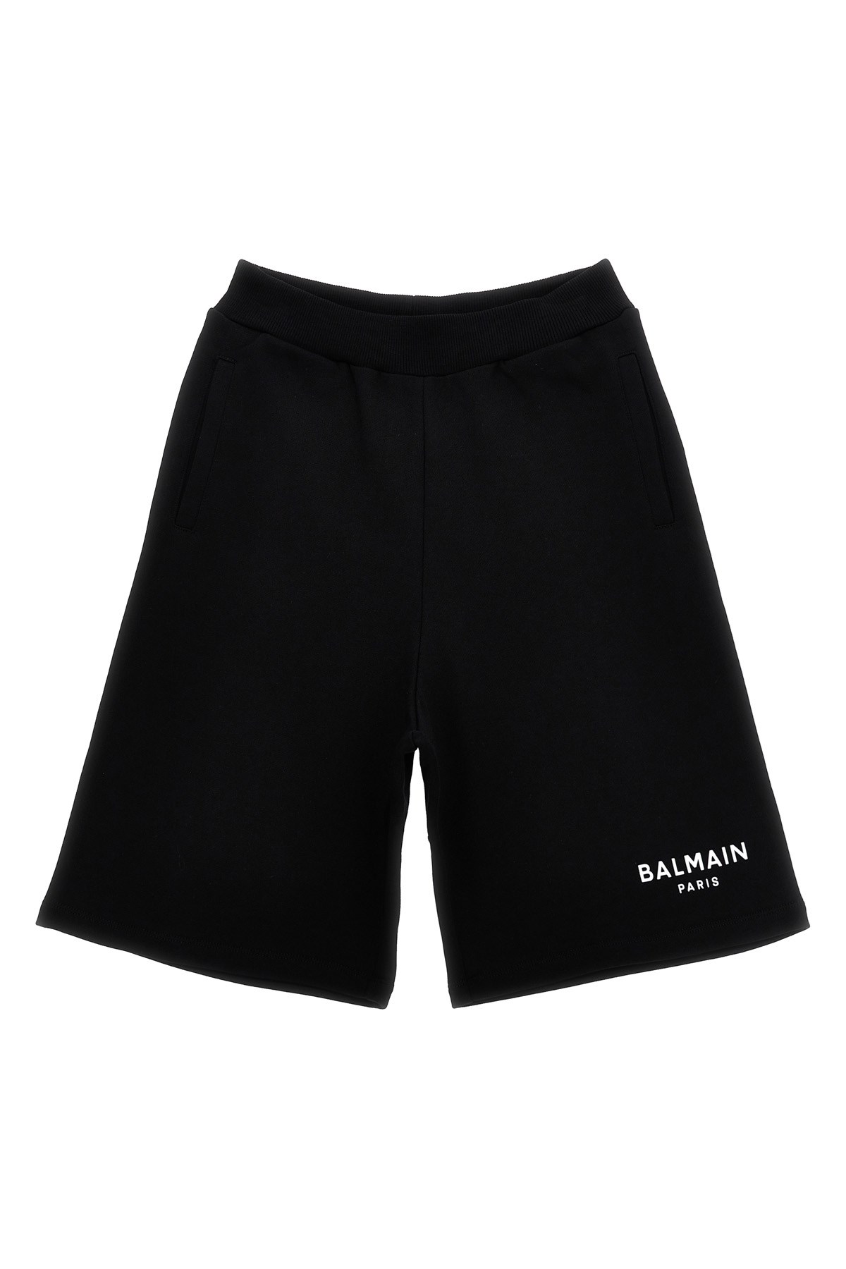 BALMAIN BALMAIN KIDS EMBOSSED LOGO BERMUDA SHORTS