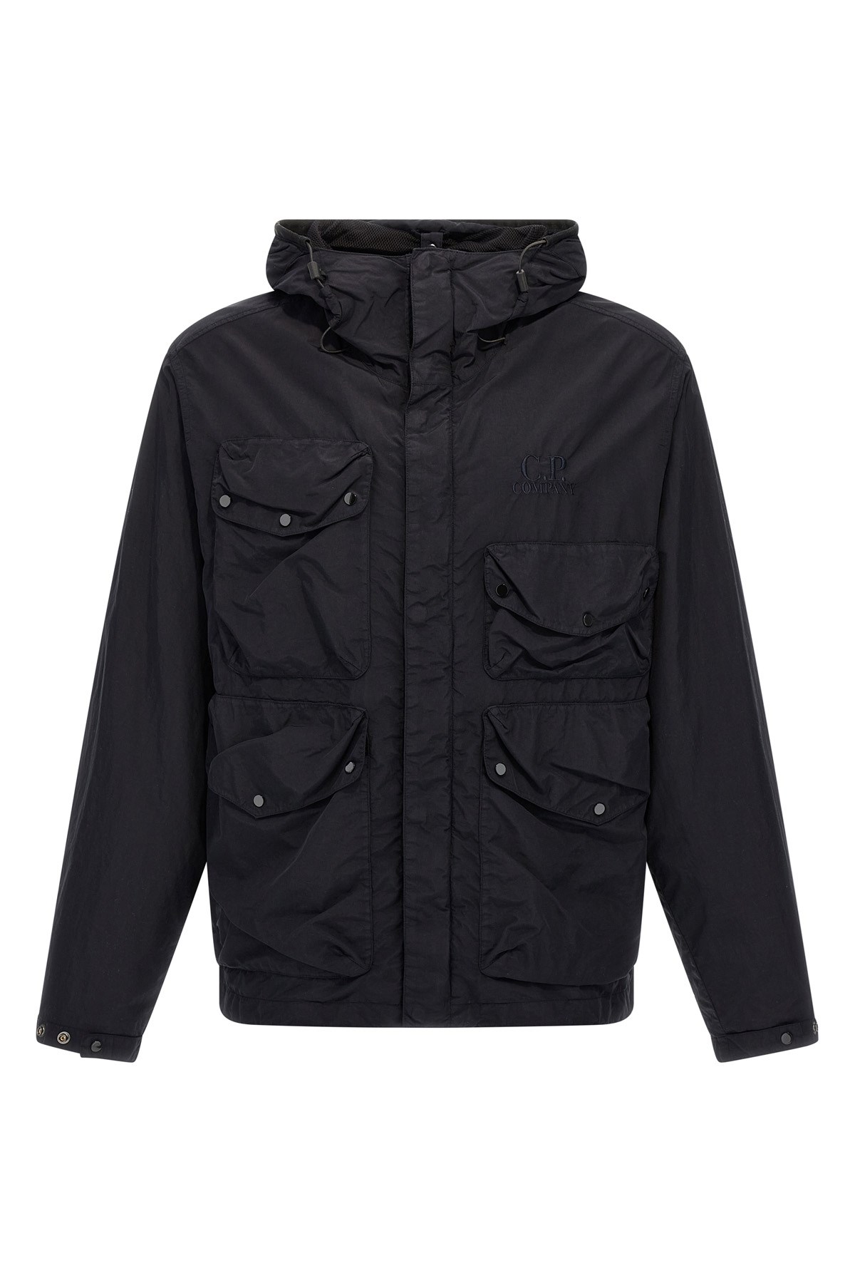 C.p. Company Streamlined Neutrals Outerwear Jacket In Black