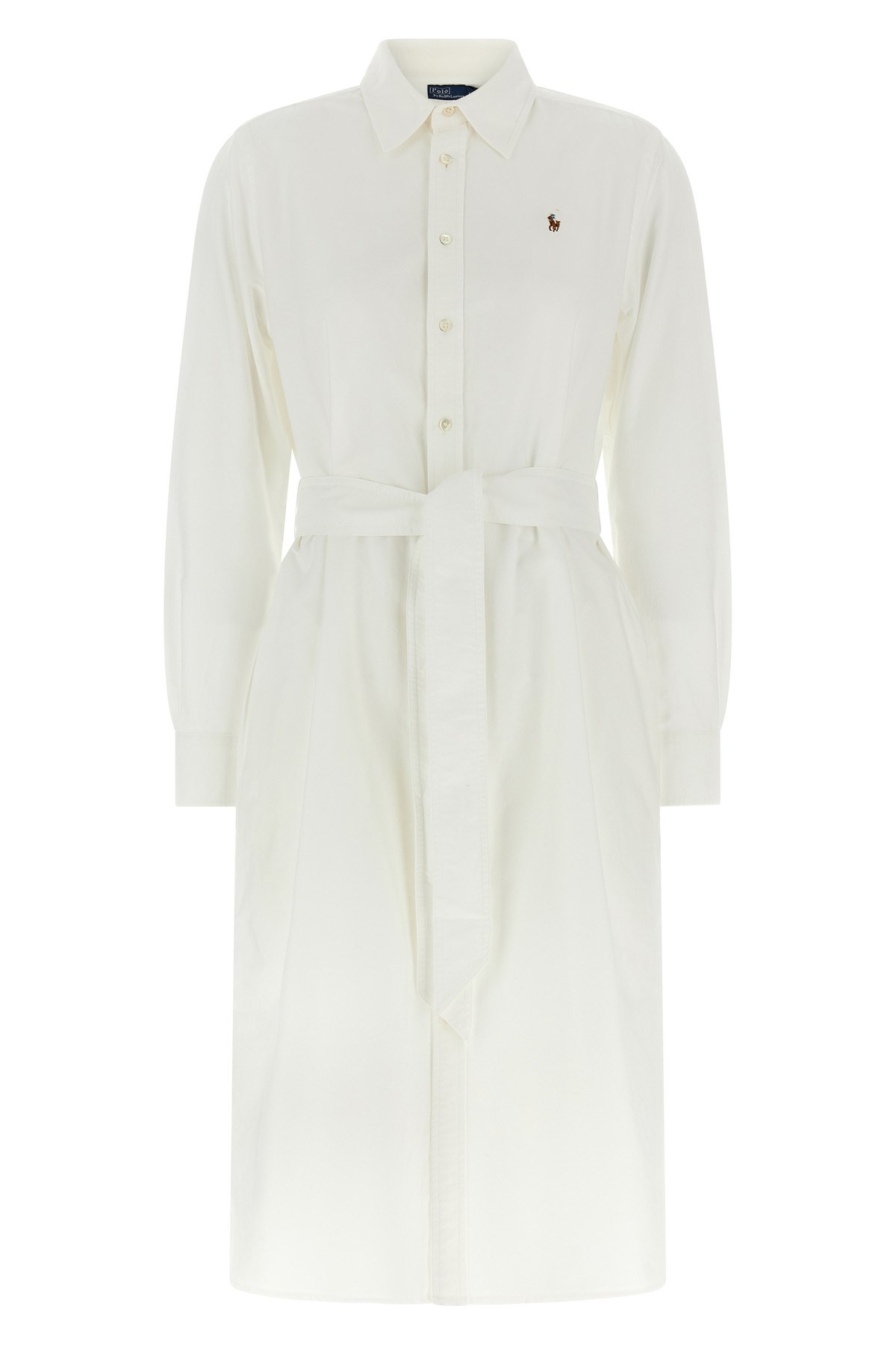 Polo Ralph Lauren Linen Shirt Dress With Long Sleeves And Waist Tie
