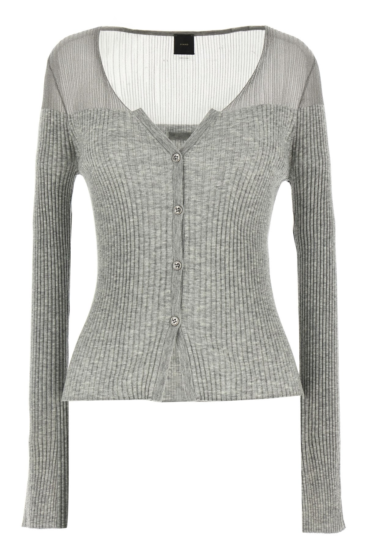 Pinko Long-sleeved Knitted Cardigan