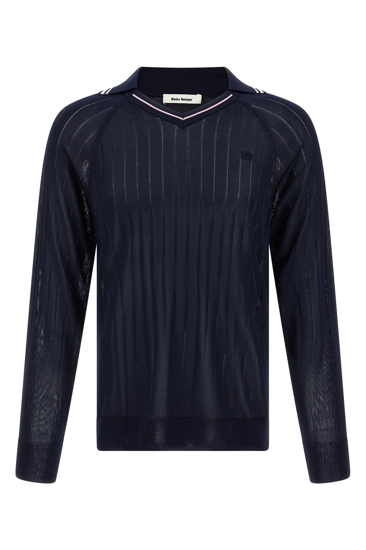 Shop Wales Bonner 'roots Polo Shirt' Sweater