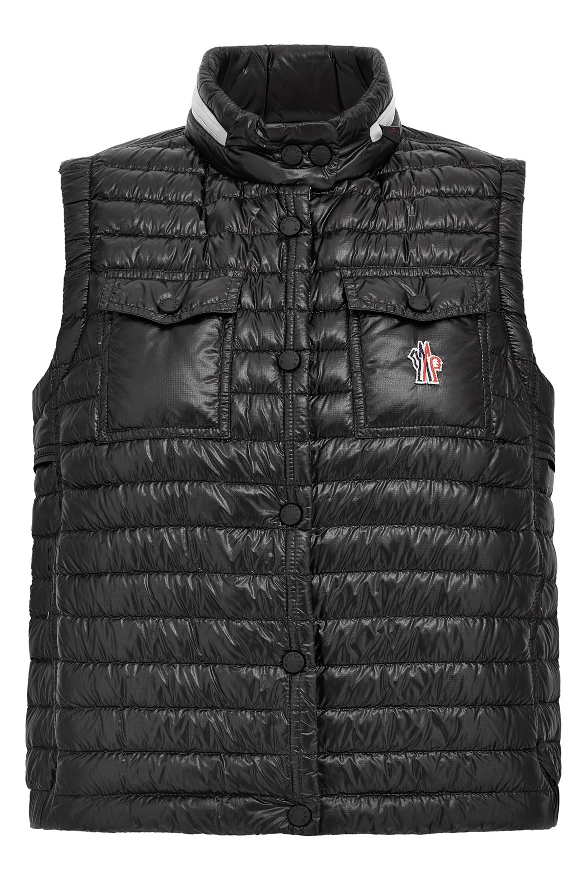 Moncler Grenoble Women Black Nylon Gumiane Down Jacket