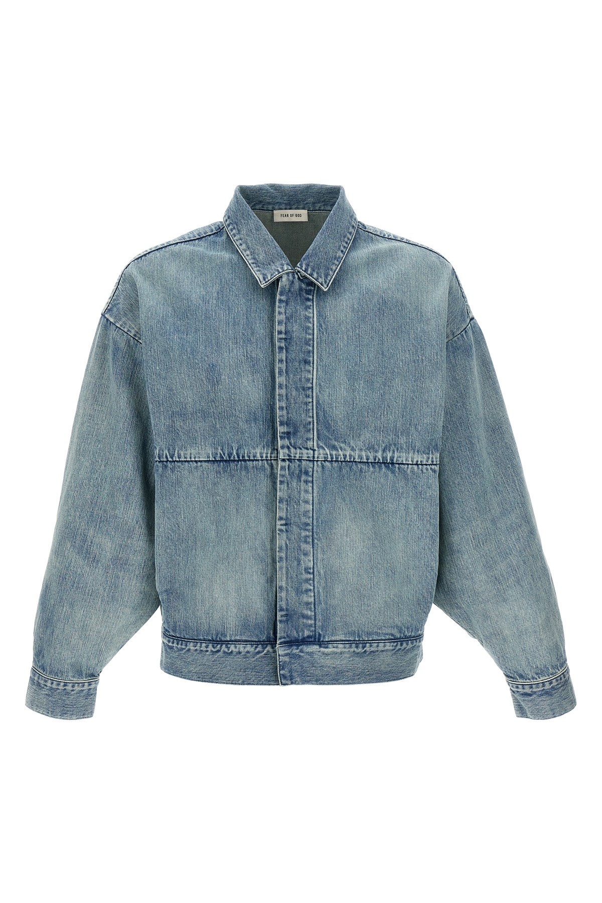 Fear Of God Denim Trucker Casual Jackets And Parka Blue