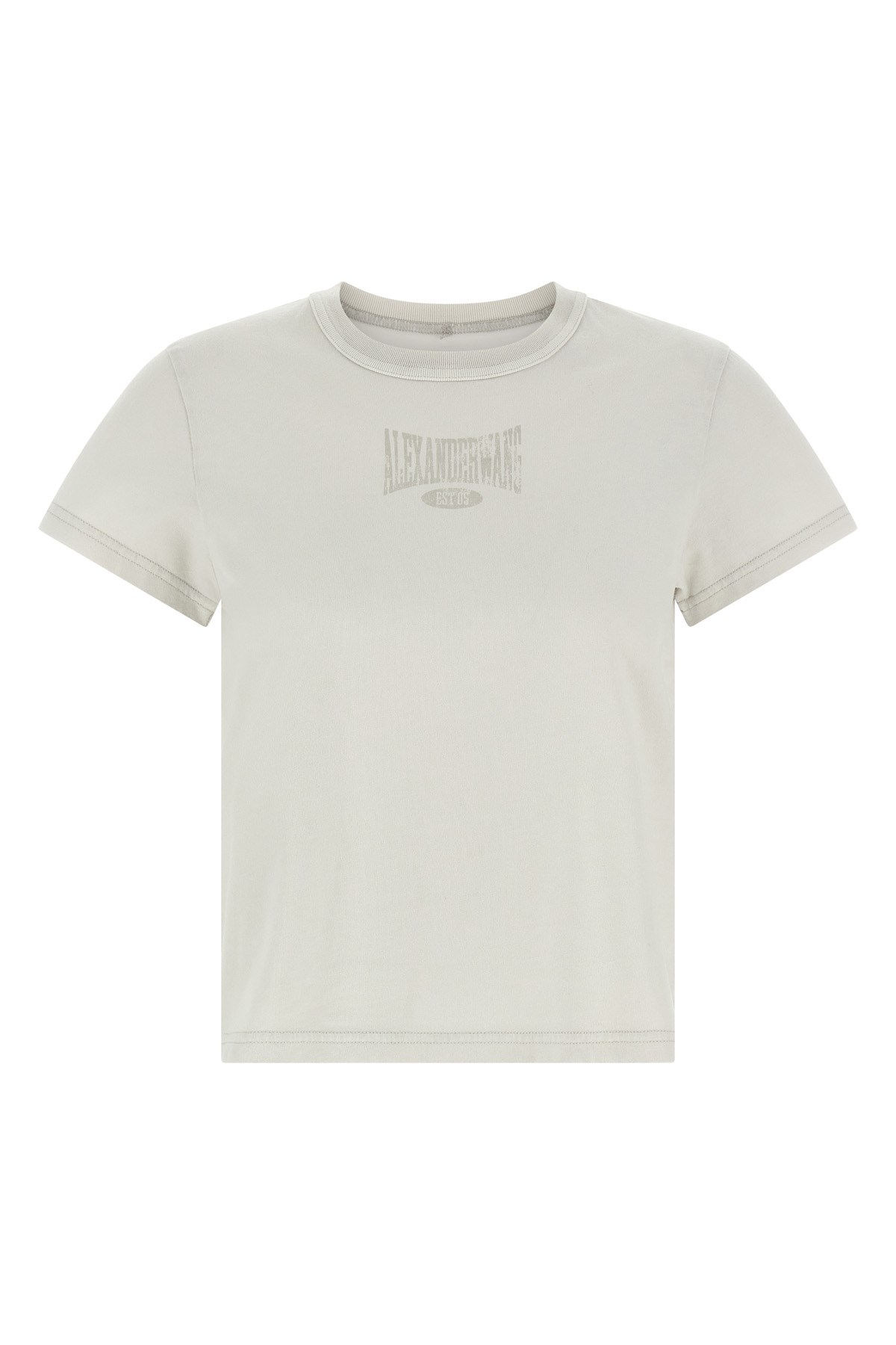 Alexander Wang T Lived Logo T-shirt White In White