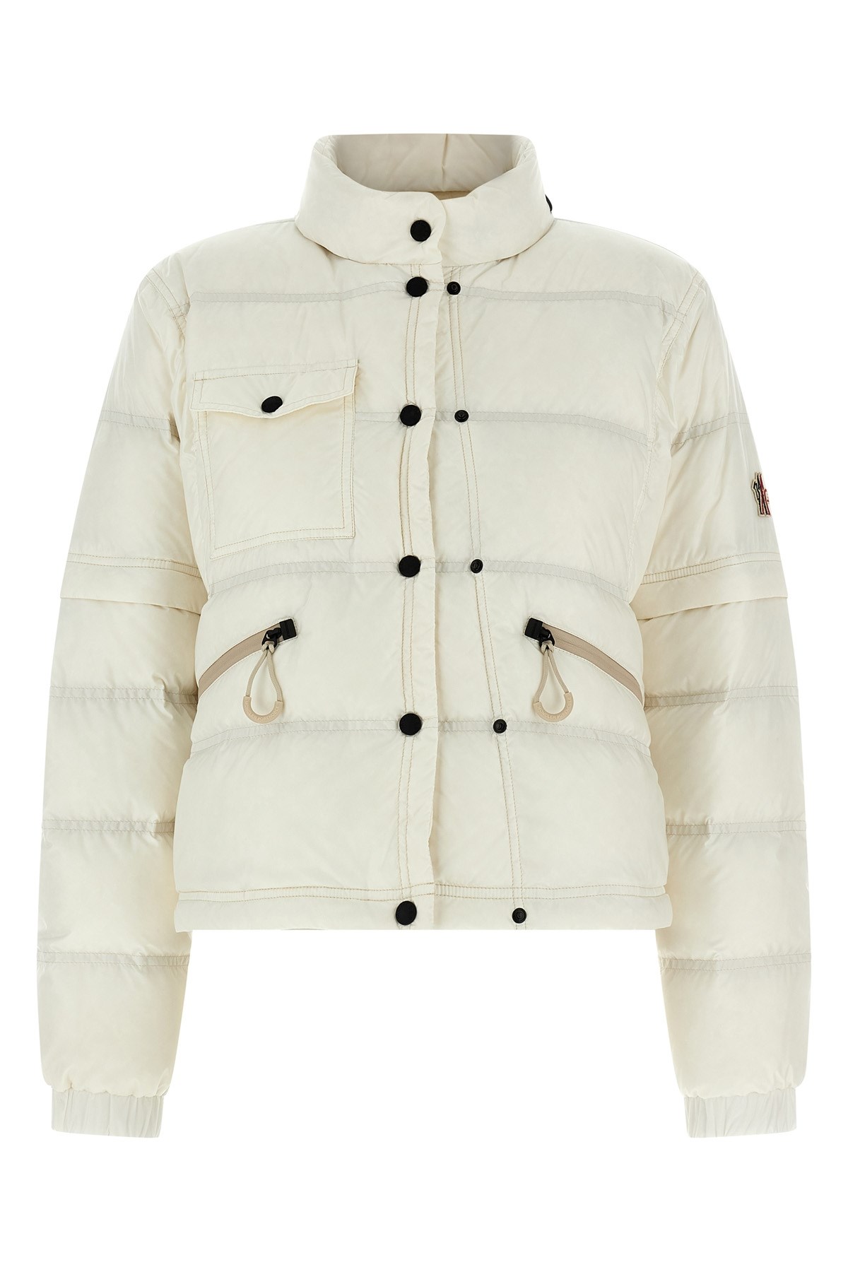 Moncler Mauduit White Polyester Bomber Jacket In White