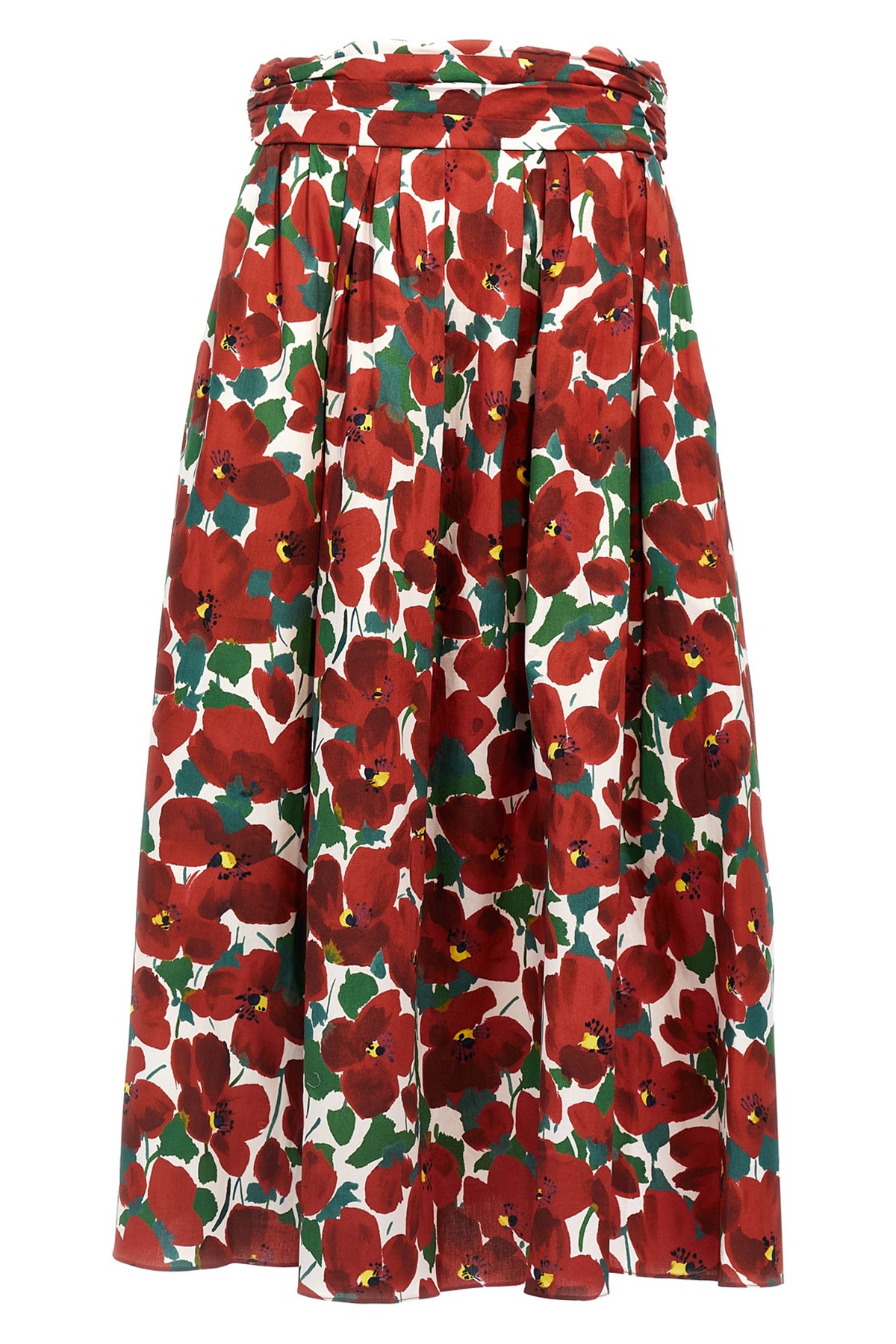 Carolina Herrera Balloon Silhouette High Waist Midi Skirt