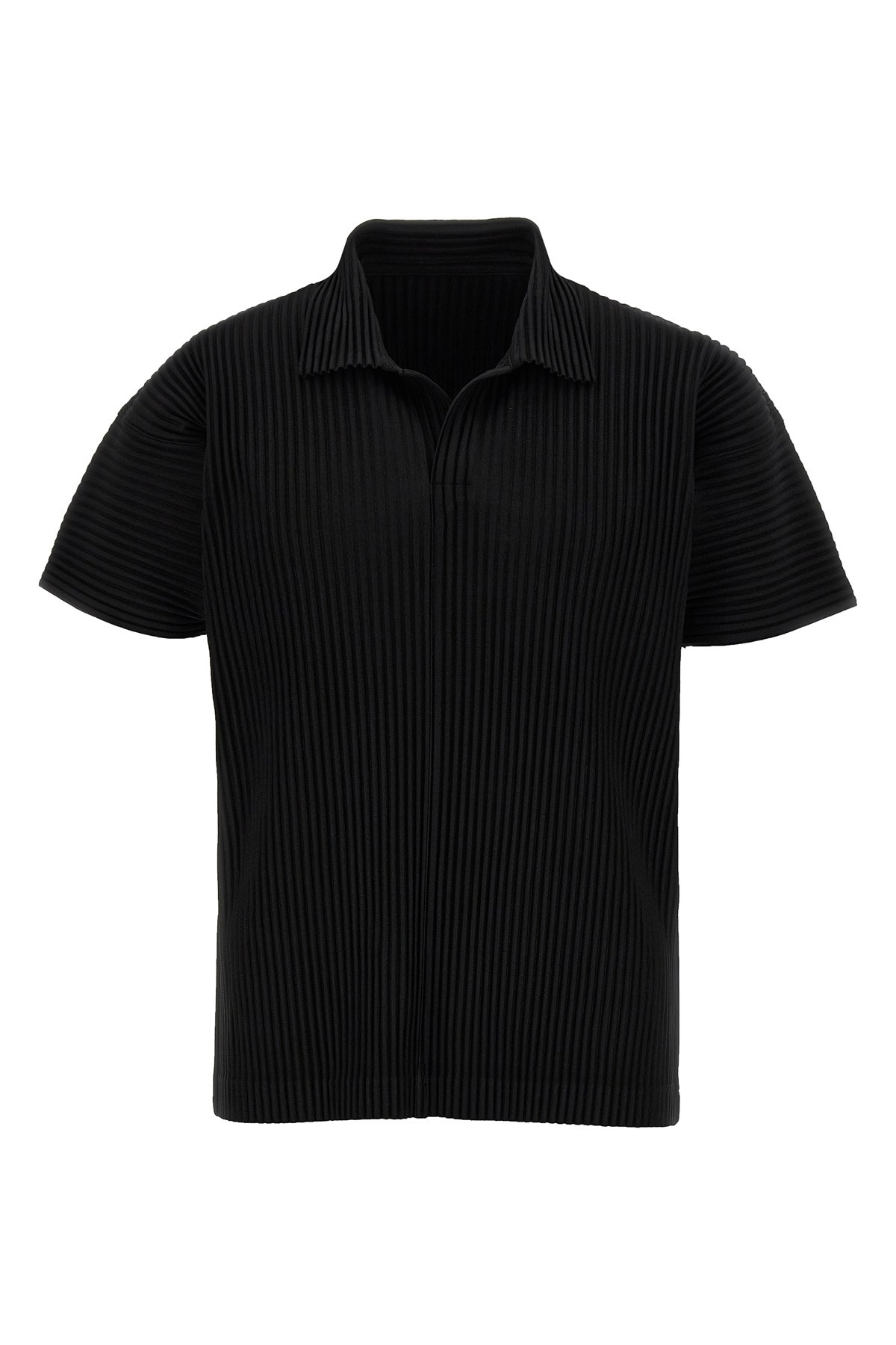 Issey Miyake Black Basics Polo Shirt
