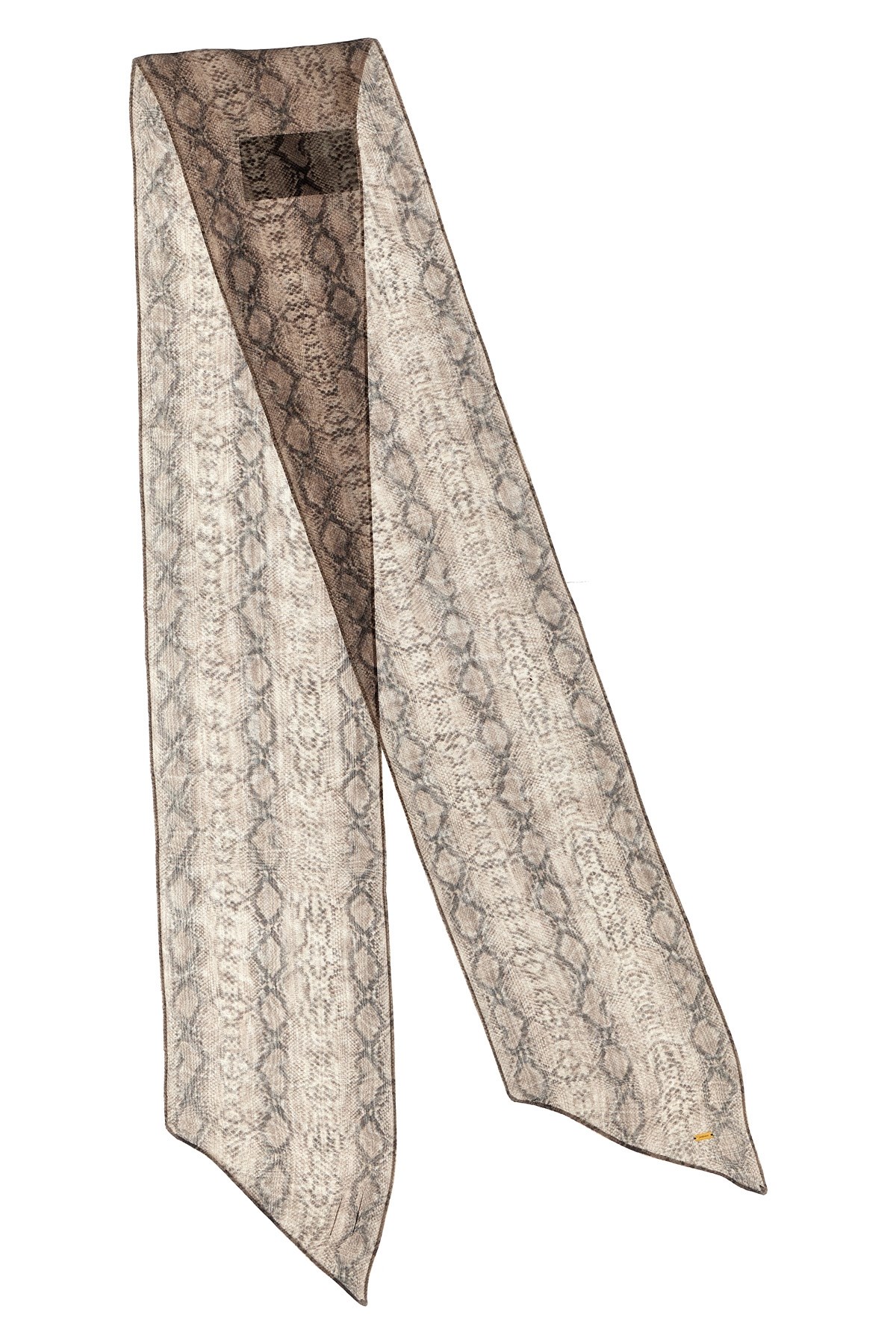 Saint Laurent Silk Scarf Scarves And Foulards Multicolor In Neutral
