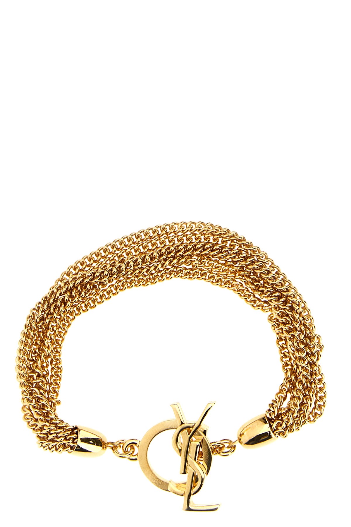 Saint Laurent 'cassandre' Bracelet In Gold