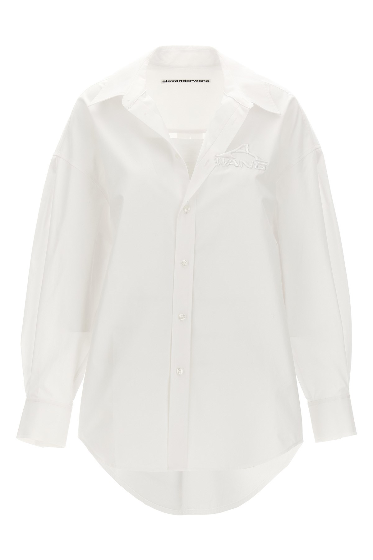 Alexander Wang Cotton Embroidered Shirt In White