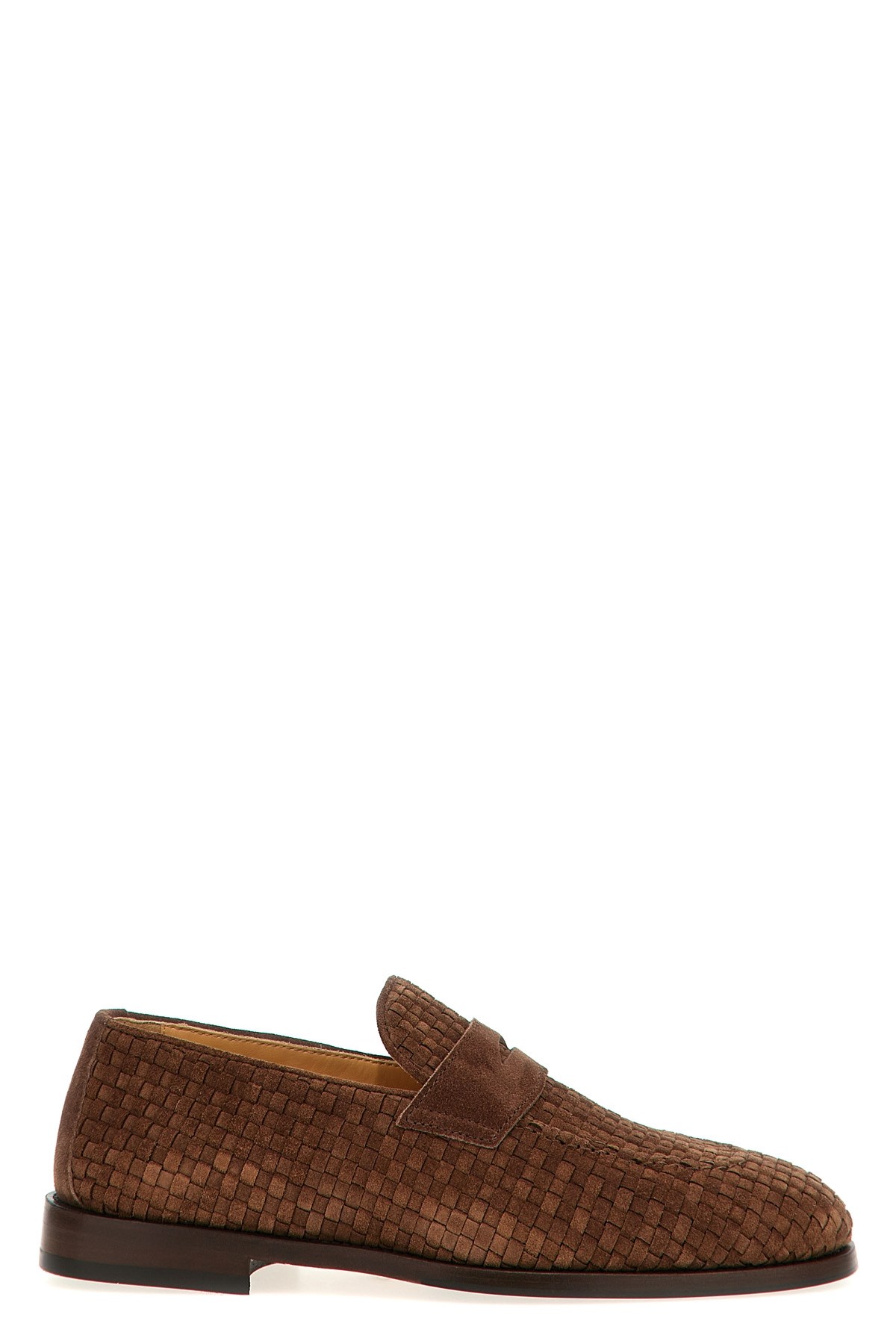 Brunello Cucinelli Suede Loafer With Interwined Motif