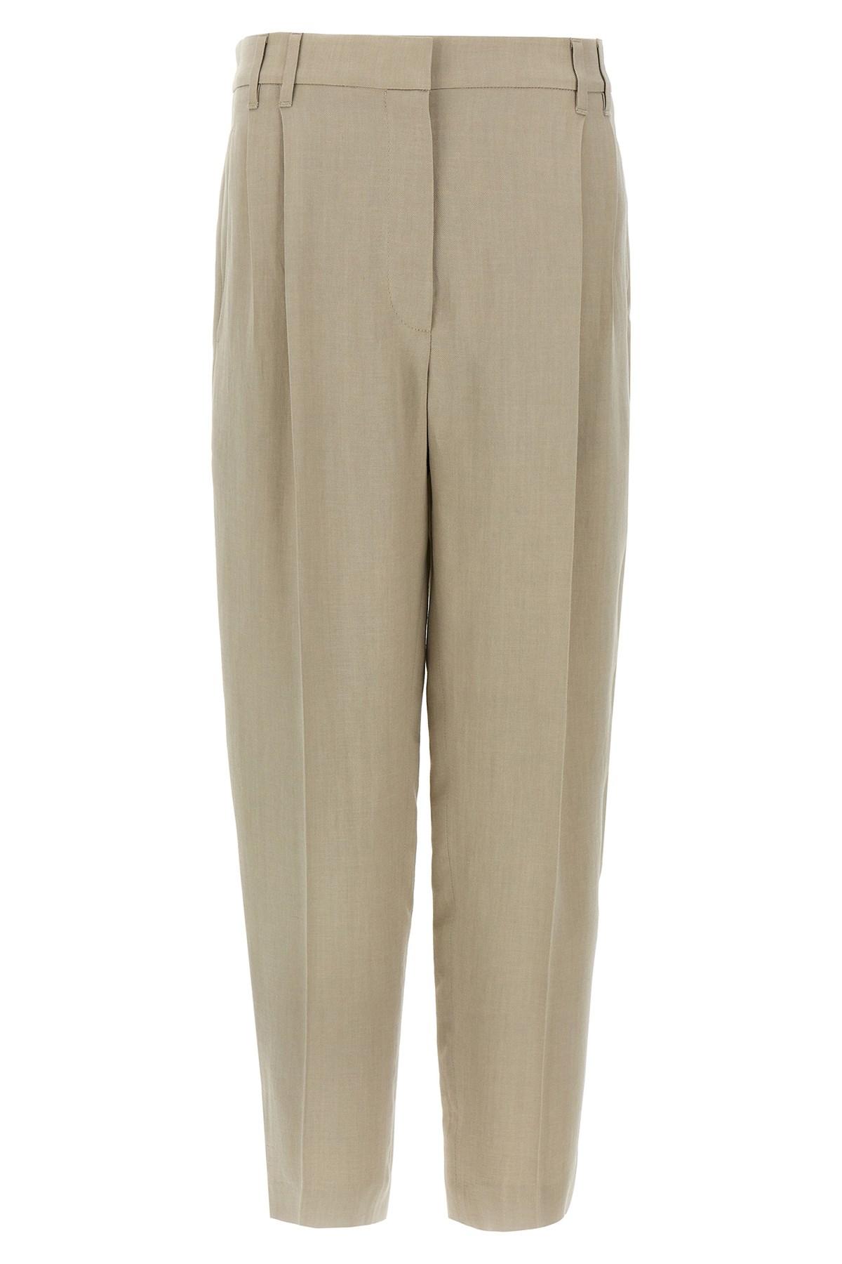 パンツ BURBERRY Straight pants Beige BURBERRY LONDON” sand beige cotton twill straight pants