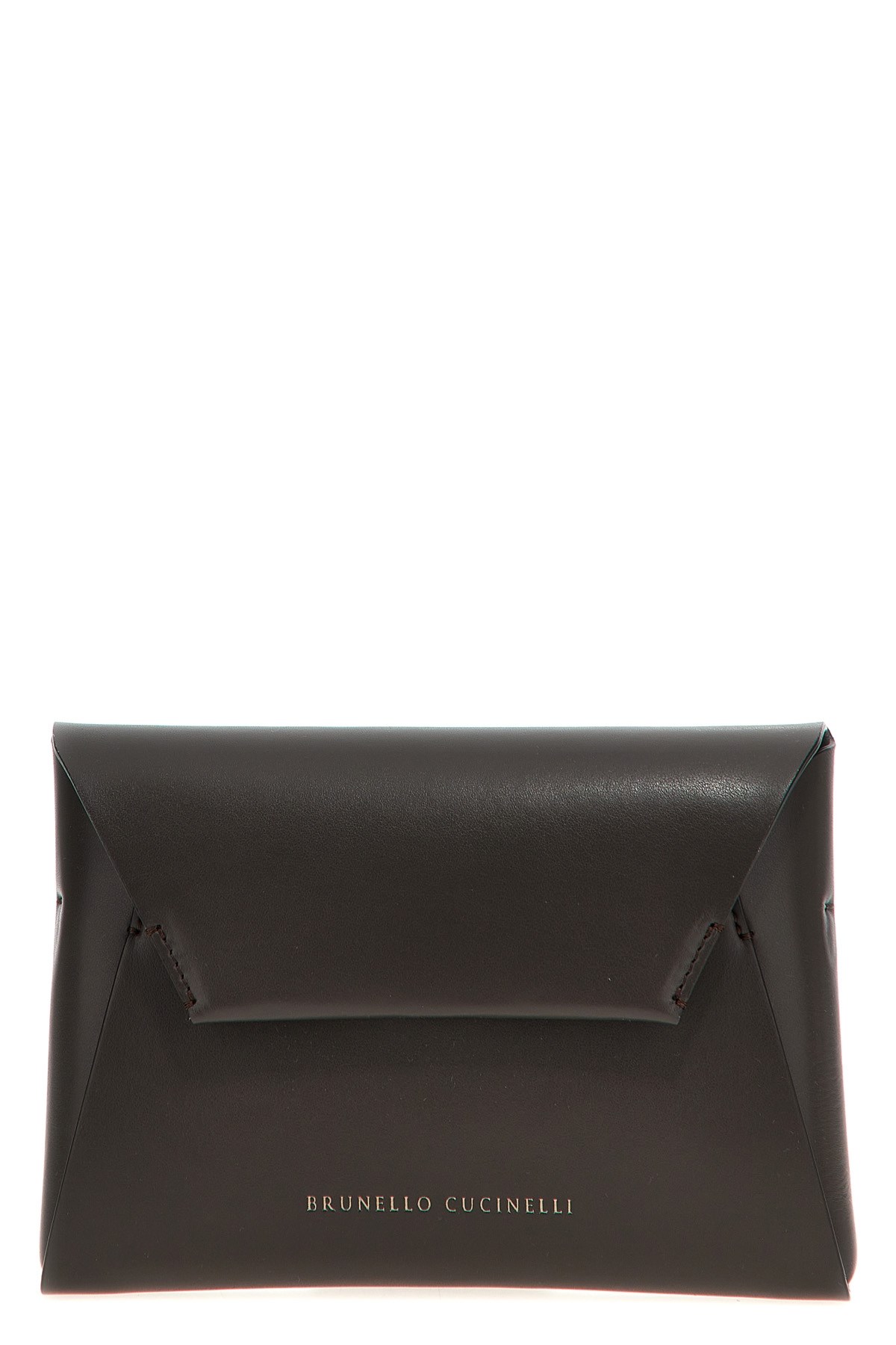 BRUNELLO CUCINELLI BRUNELLO CUCINELLI MONILE LEATHER CLUTCH BAG
