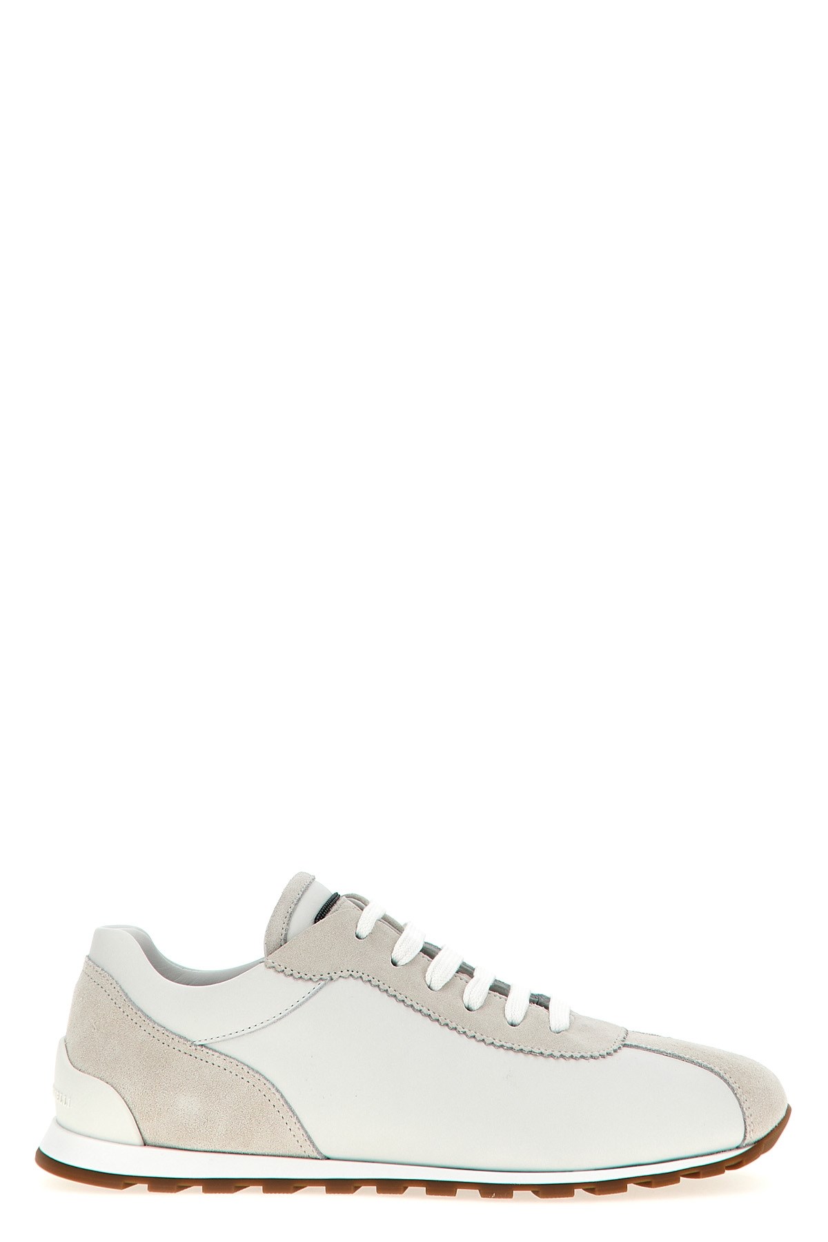 Brunello Cucinelli Embellished Suede-trimmed Stretch-knit Sneakers