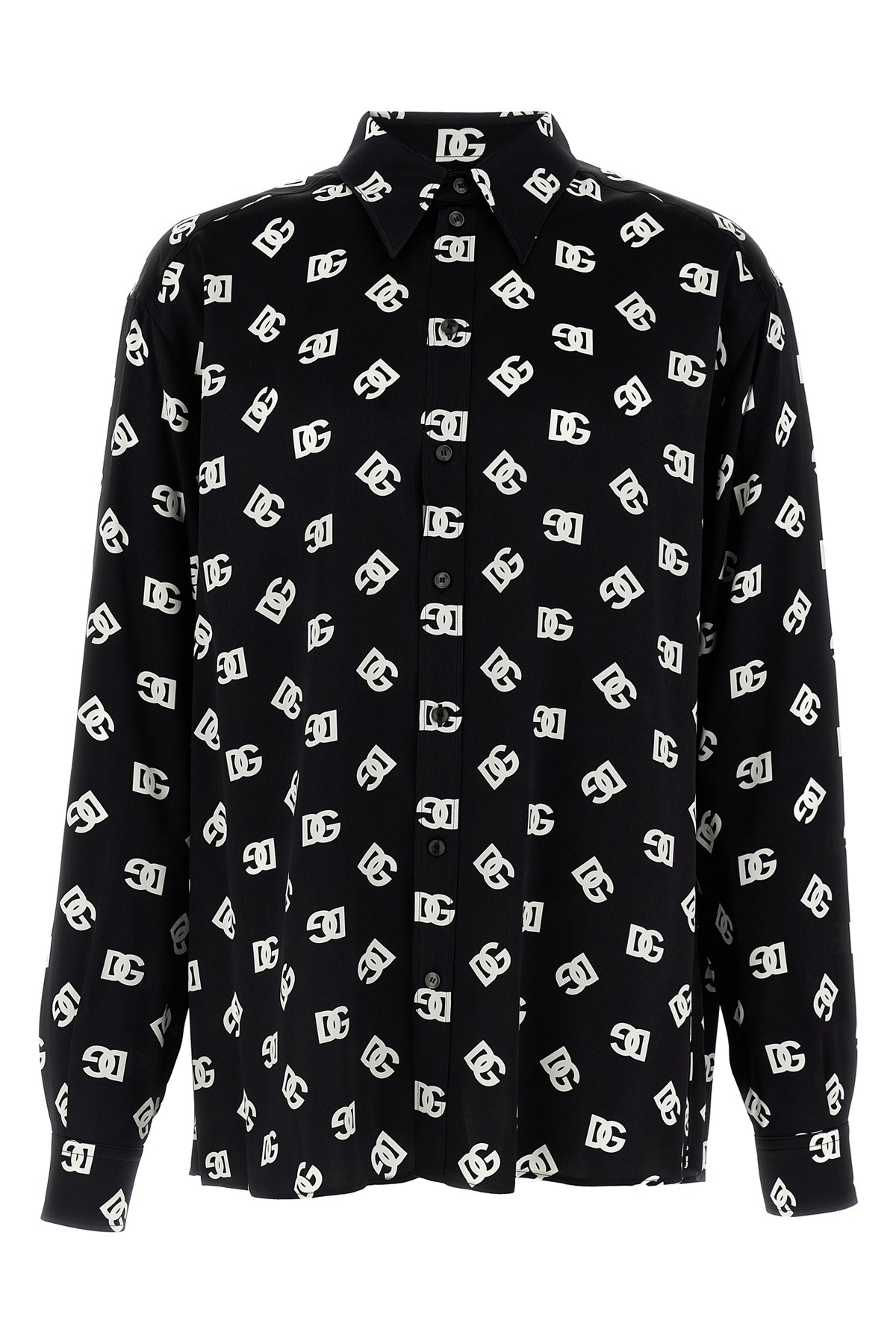 Dolce & Gabbana Dolce&gabbana Black Printed Cotton Shirt