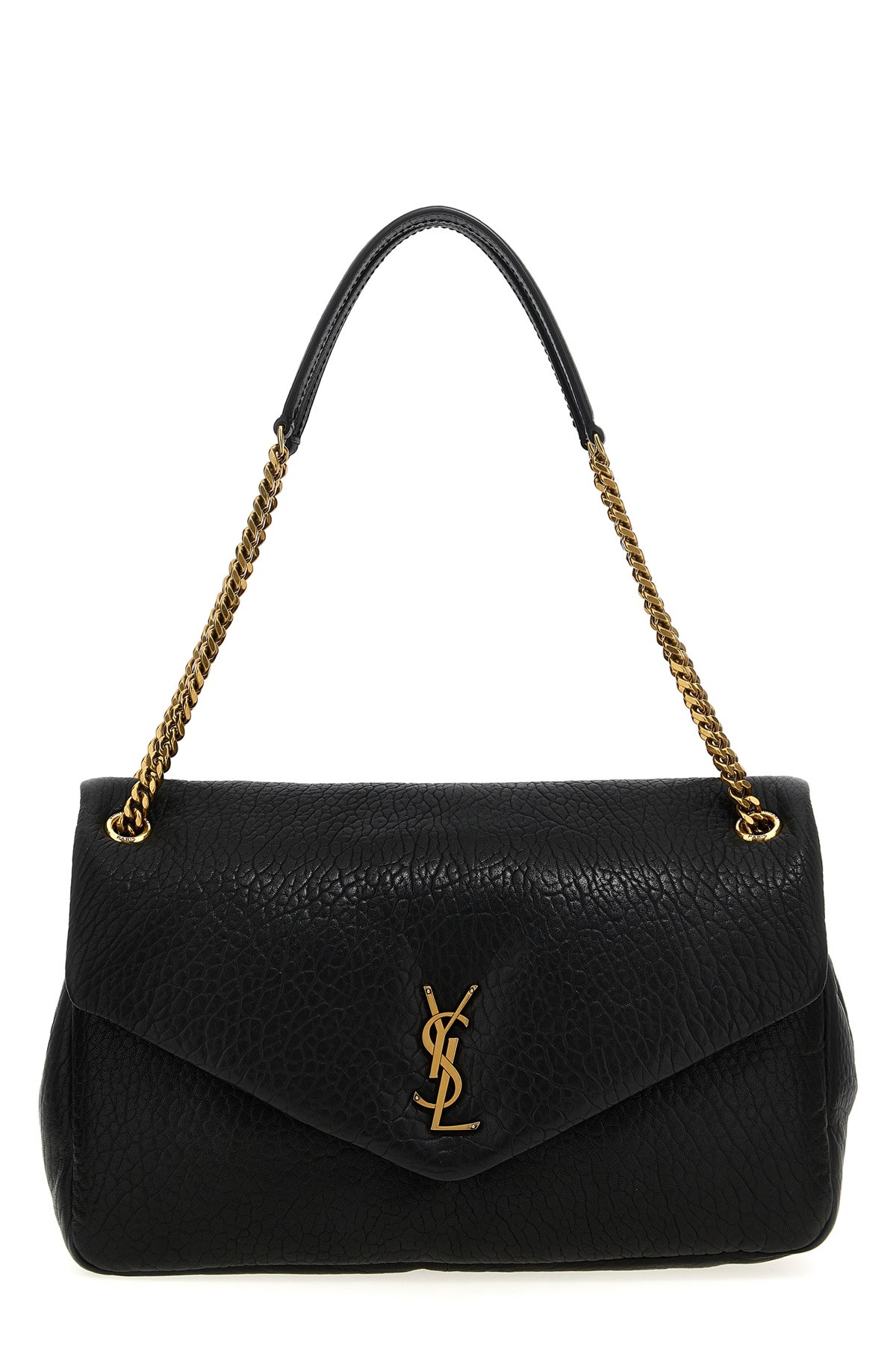 Saint Laurent 'calypso' Large Shoulder Bag In Black