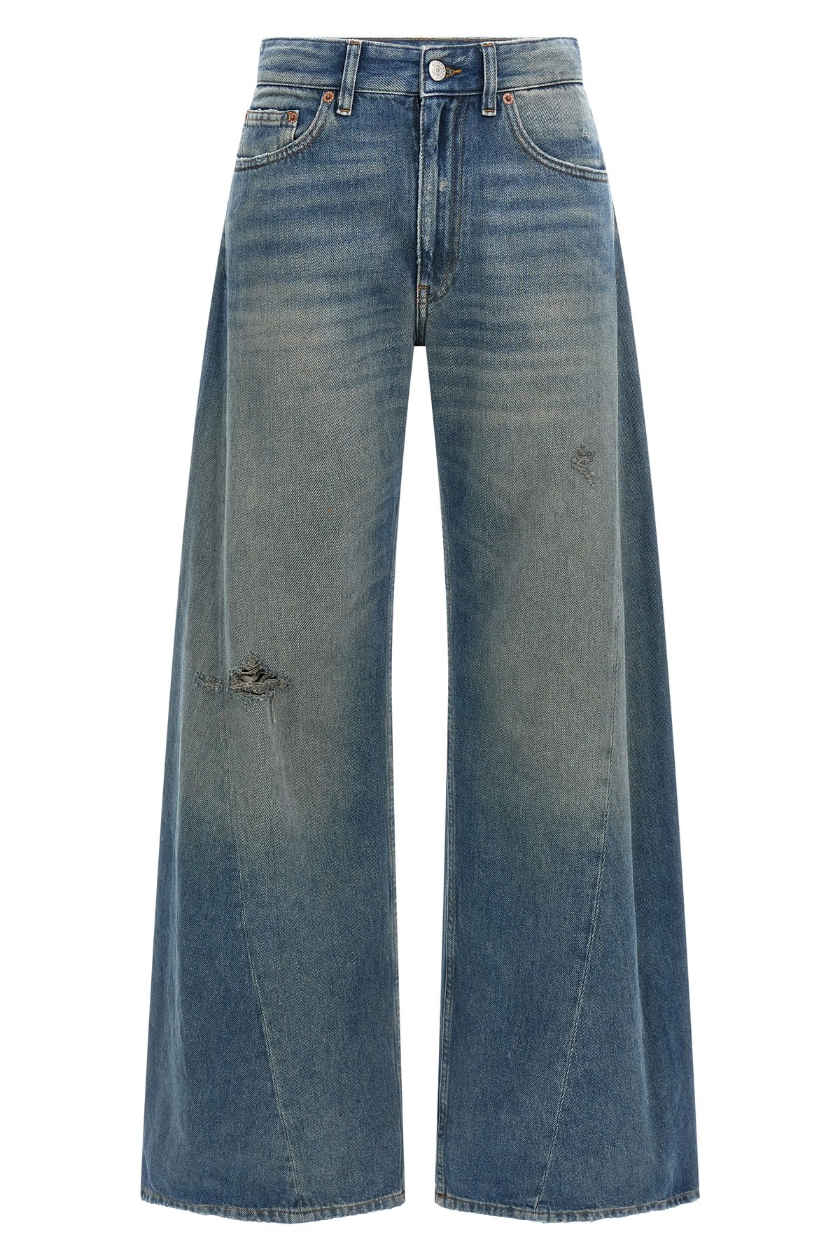 Mm6 Maison Margiela Wide Leg Jeans Blue In Blue