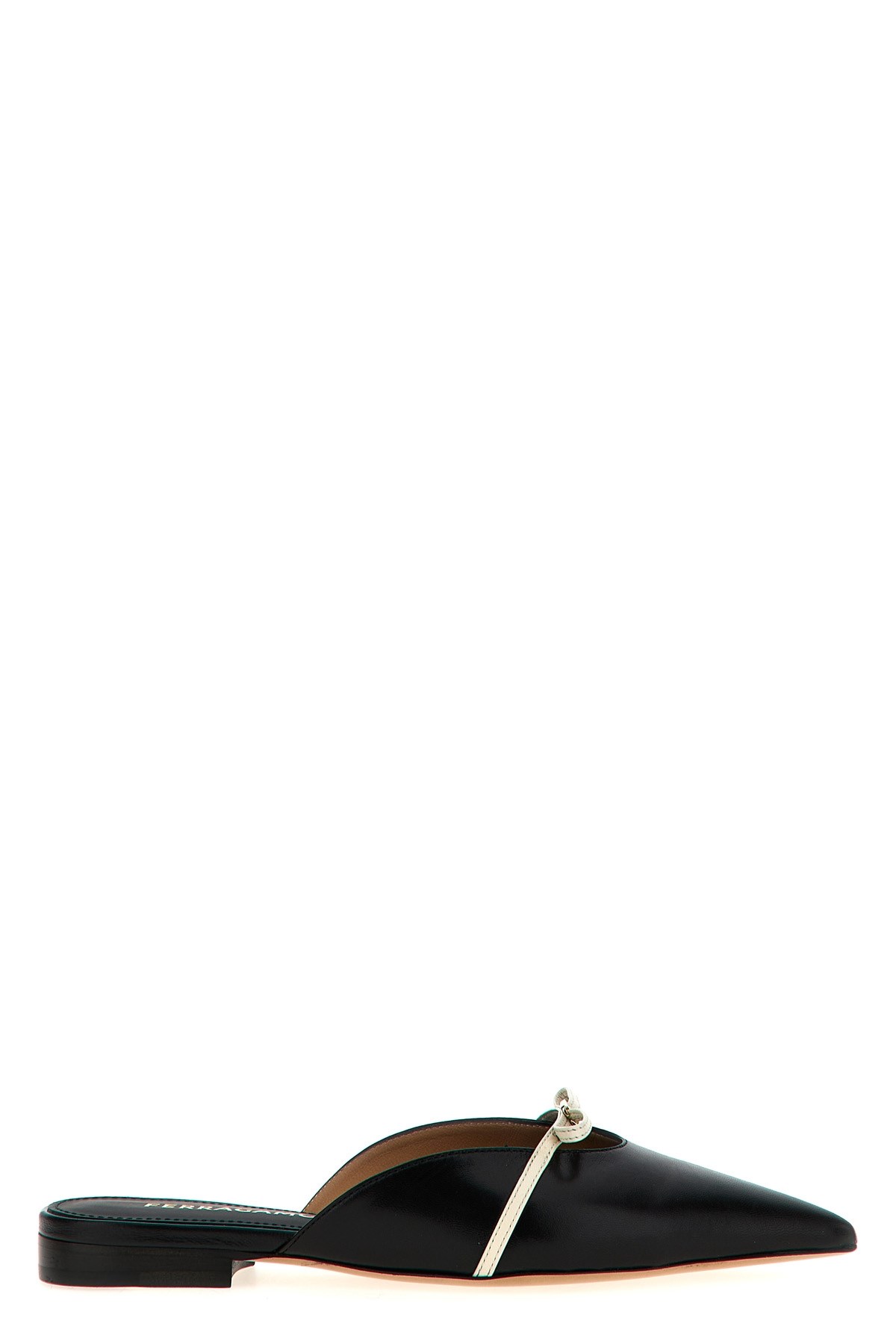 Ferragamo Bow Pointed Toe Mules