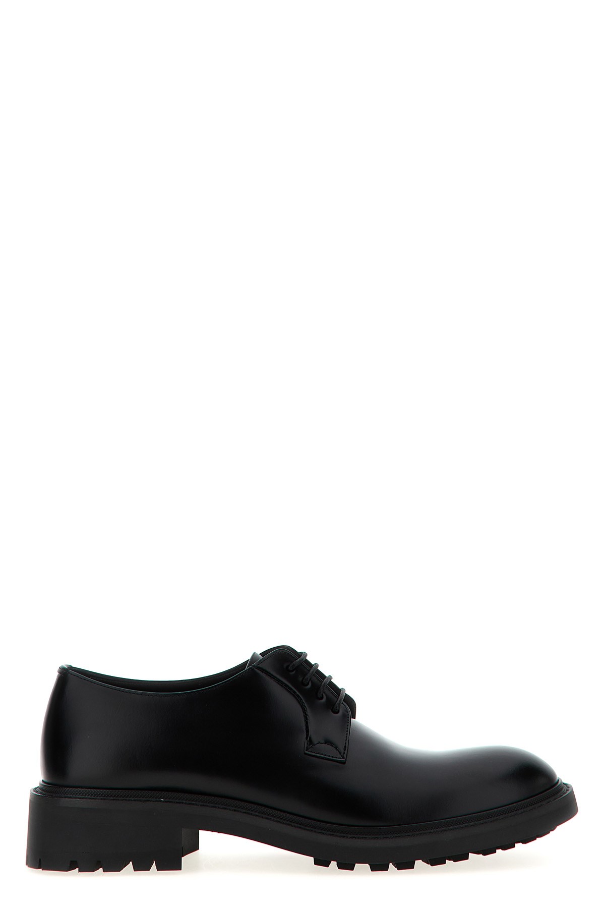 Saint Laurent Derby Antoine In Pelle Liscia In Black