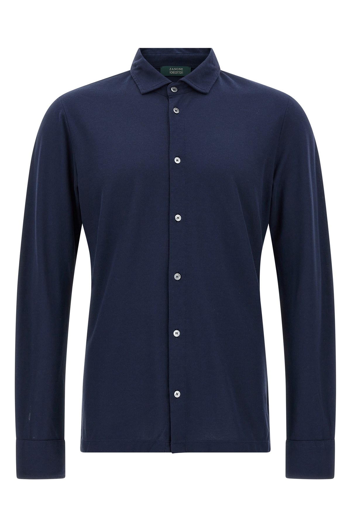 Zanone Ice Cotton Shirt In Blue