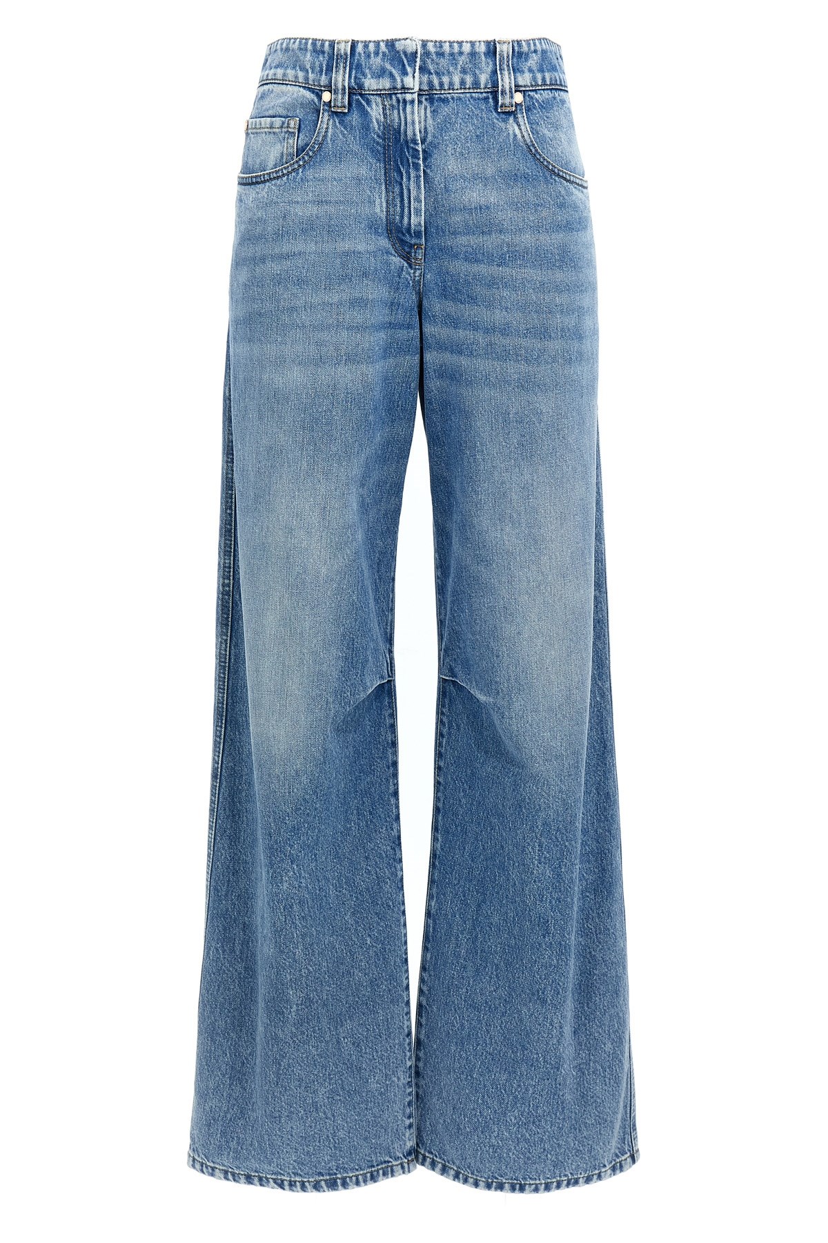 Brunello Cucinelli Knee Detail Wide-leg Jeans