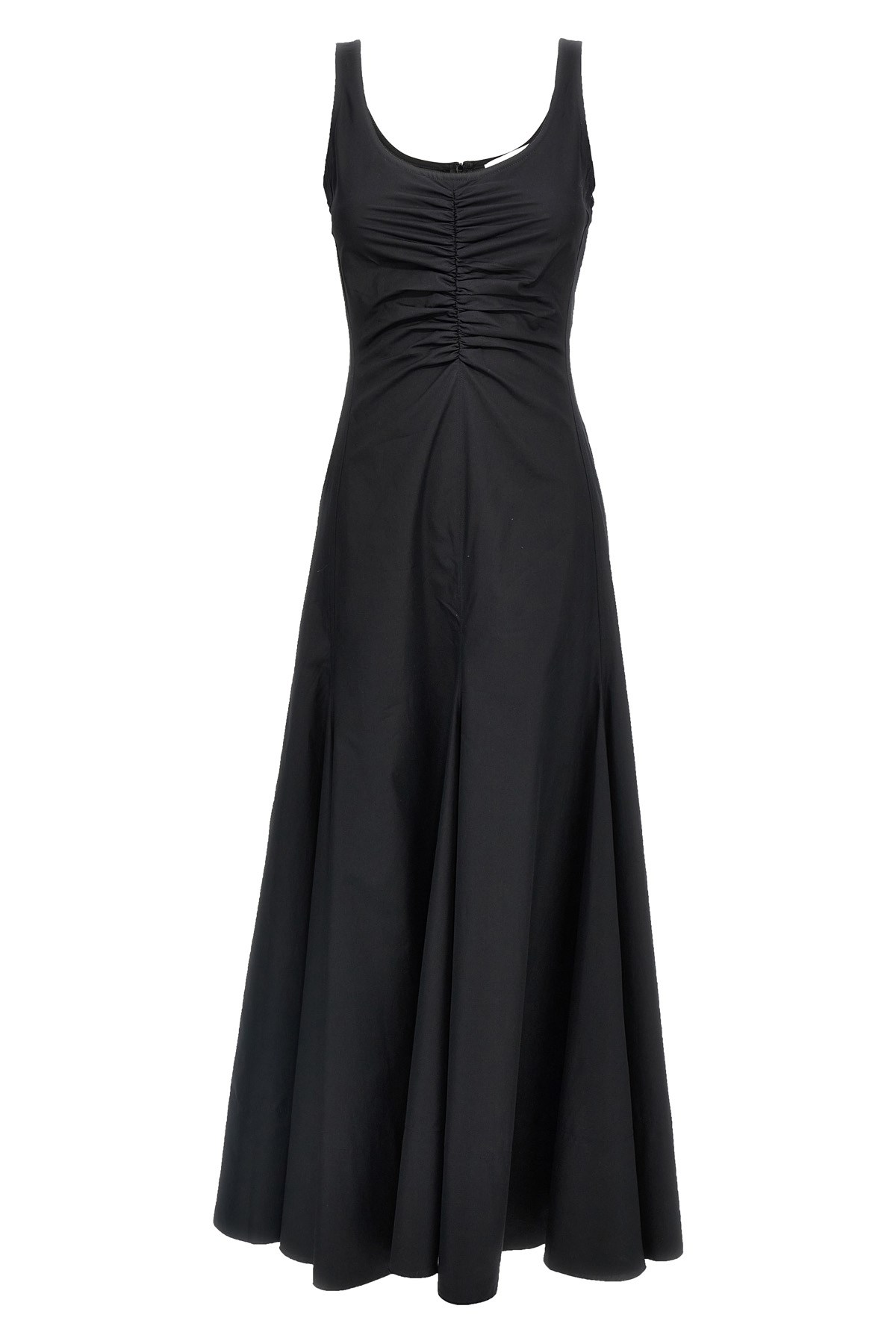 Sportmax Scoop Neck Sleeveless Dress With Flared Hem