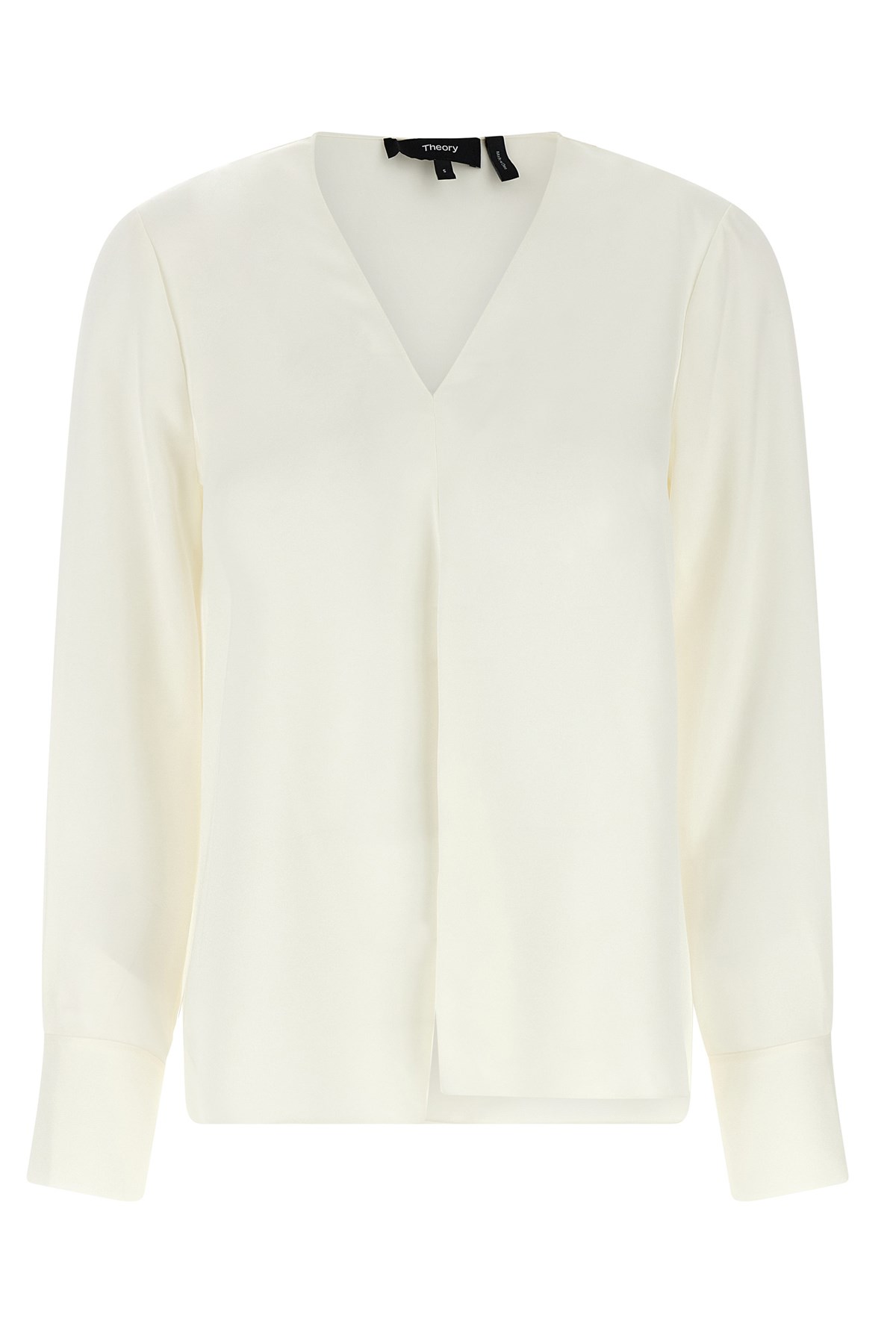 Theory Silk Blouse Shirt And Blouse White In White