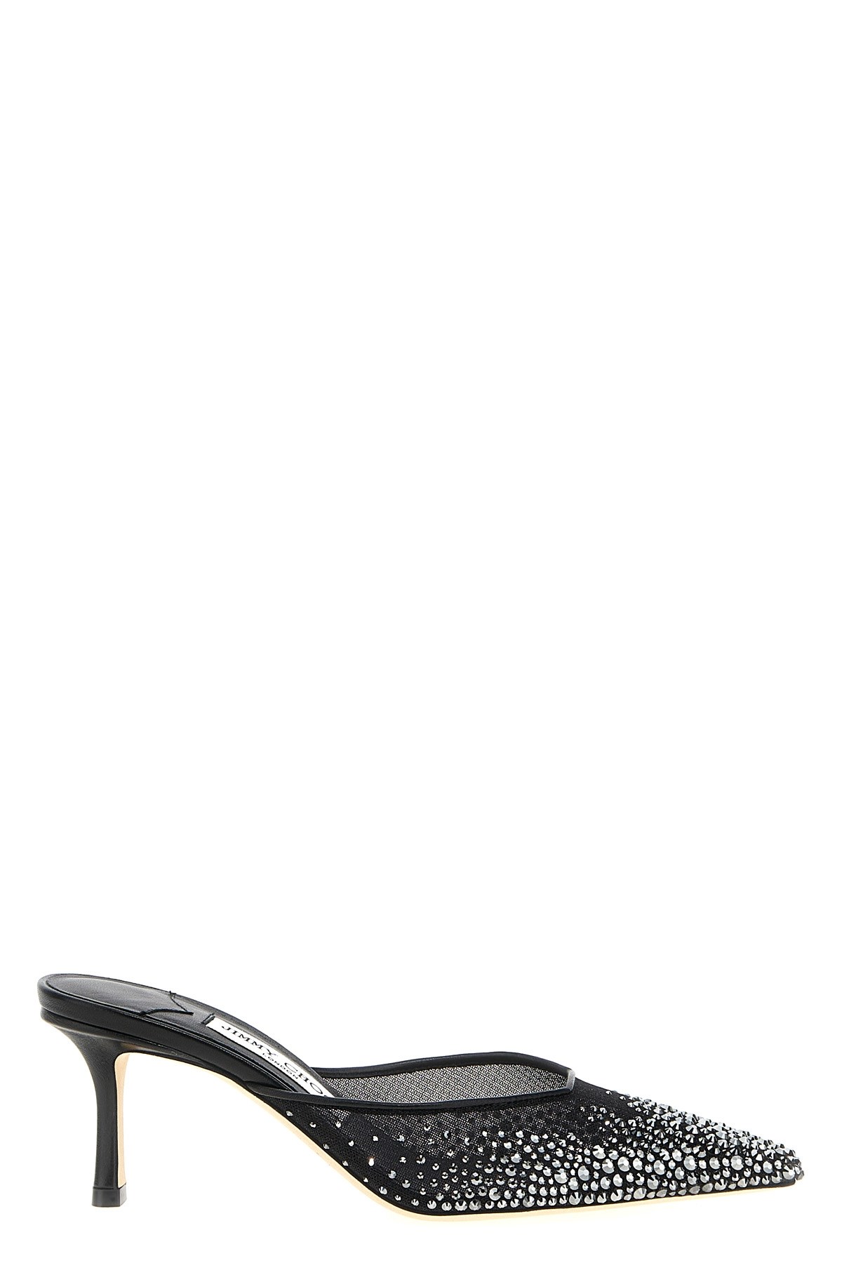 Jimmy Choo Vivi 65 Mesh Embellished Mules
