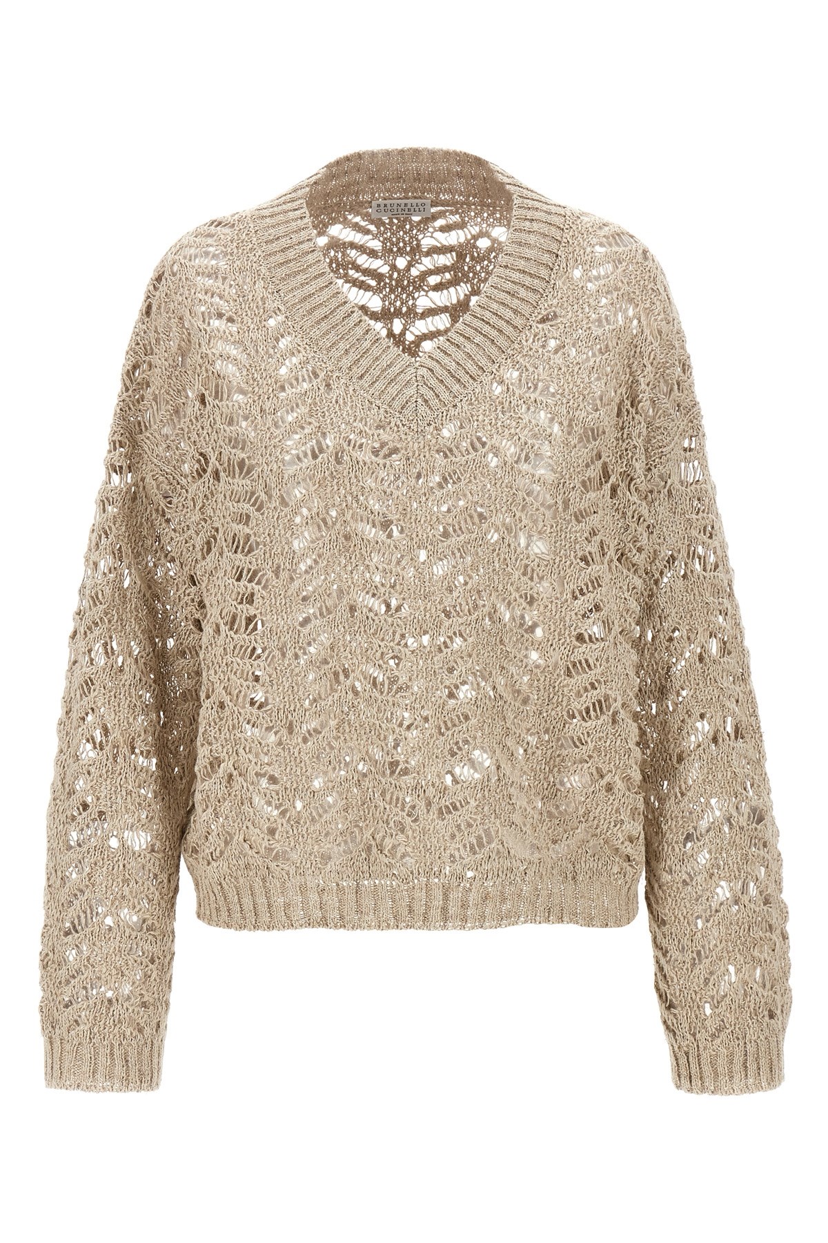 Brunello Cucinelli Rustic Dazzling Net Sweaters And Cardigans