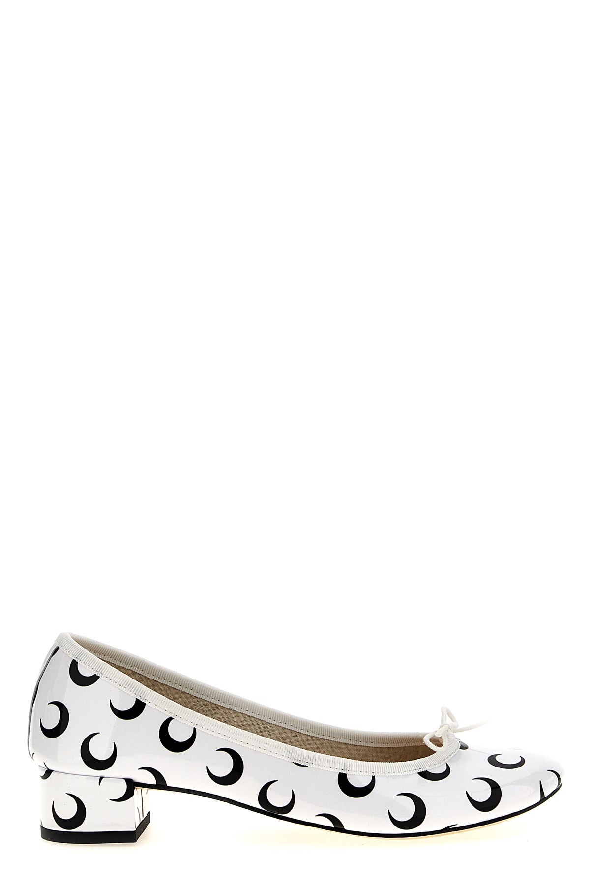 Marine Serre White & Black Repetto Edition Camille Ballet Heels