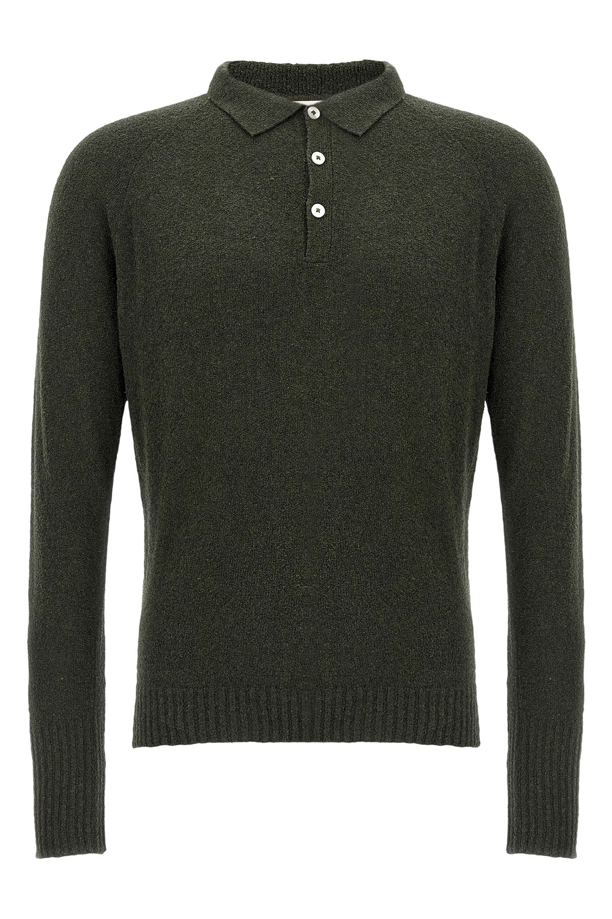 Bouclé Cotton Polo Shirt