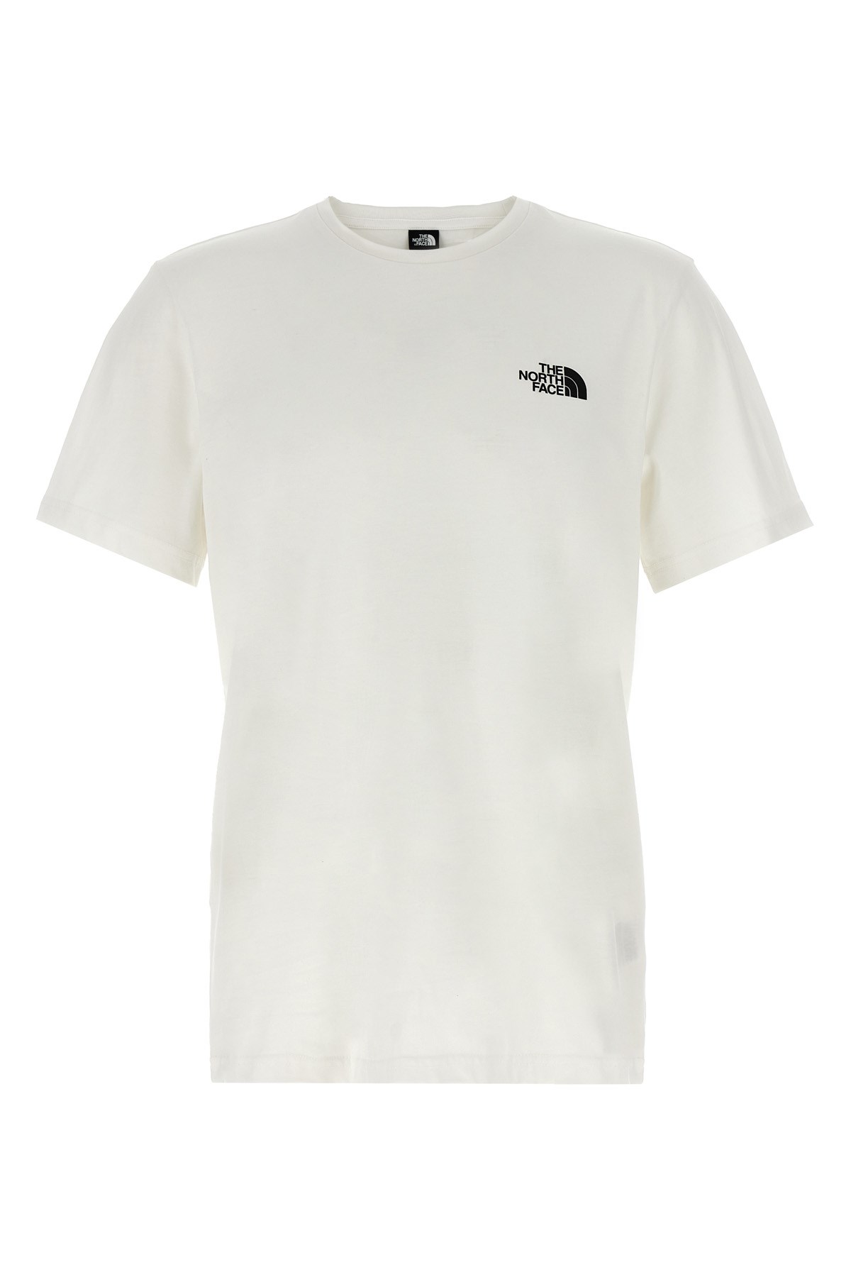 The North Face White T-shirt With Logo Printed On The Front And Back In Cotton Blend Man