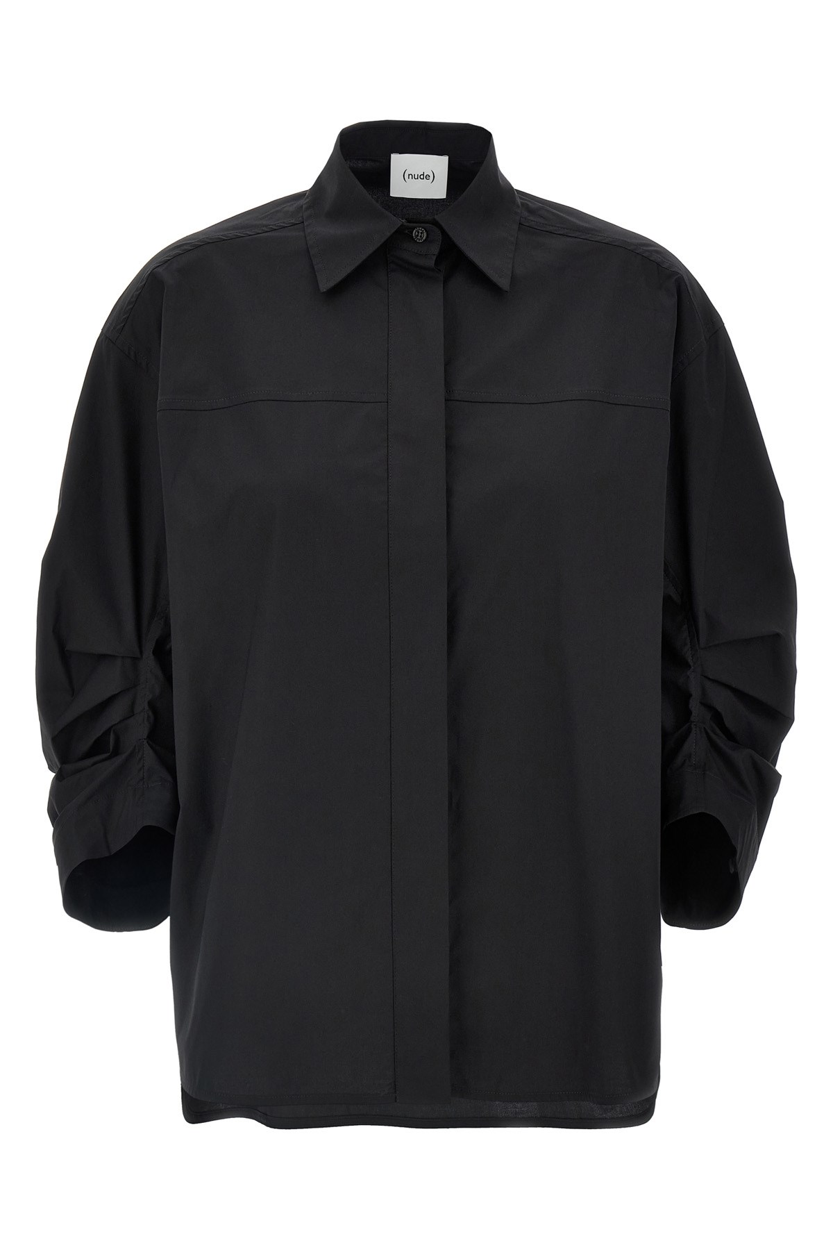 Nude Shirt 3/4 Shirt And Blouse Black