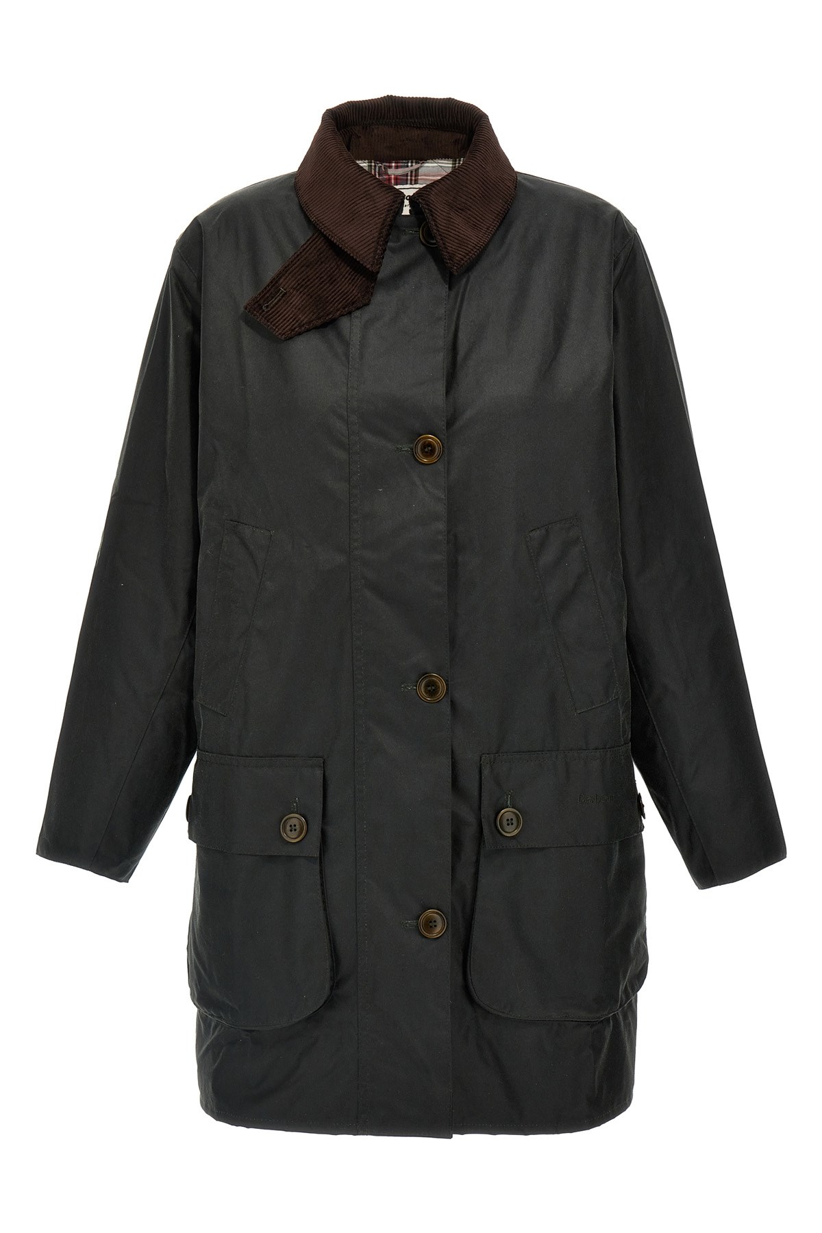 Barbour X Alexa Chung Waterproof Coat In Black