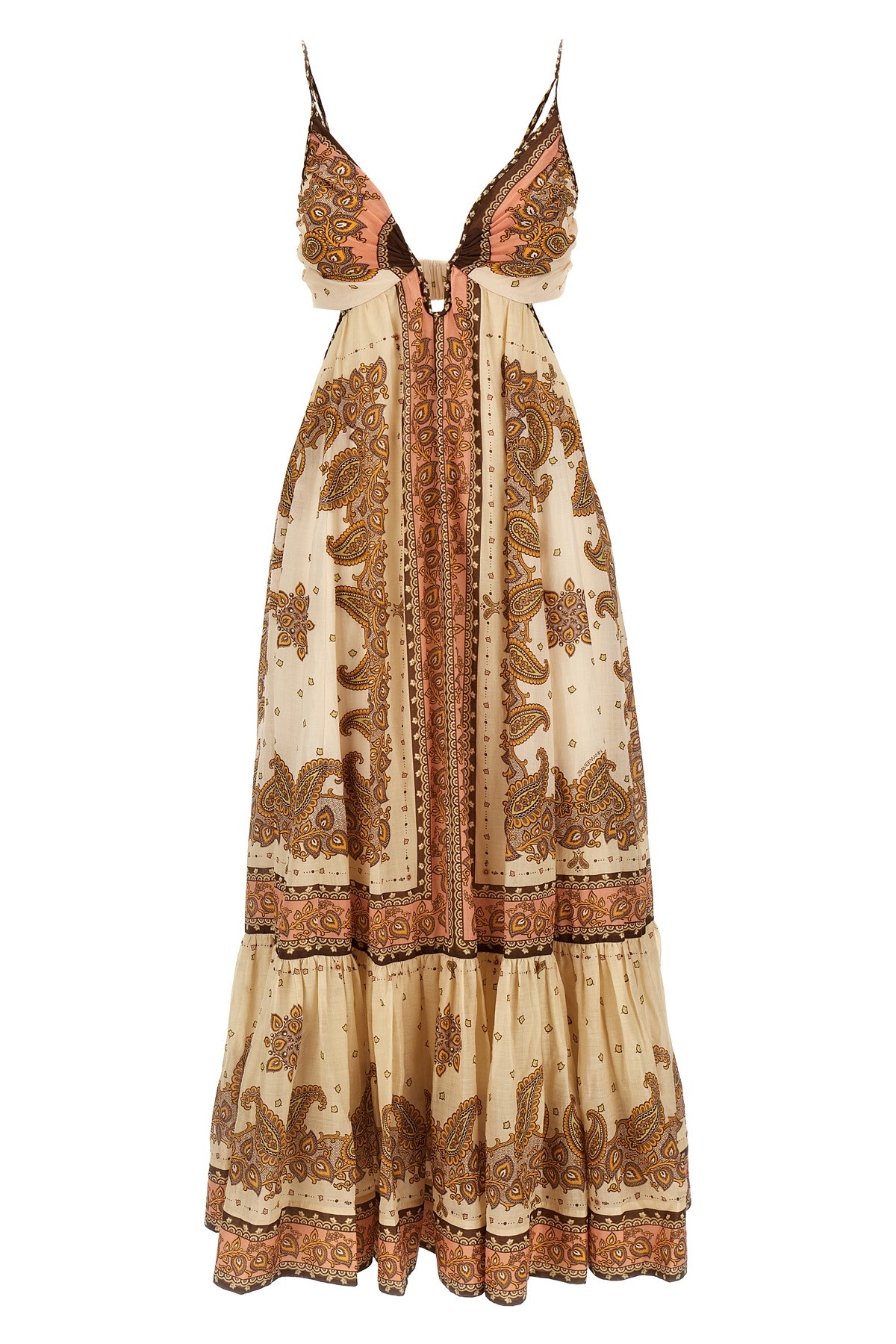 Zimmermann 'maxine Plunge Maxi' Dress