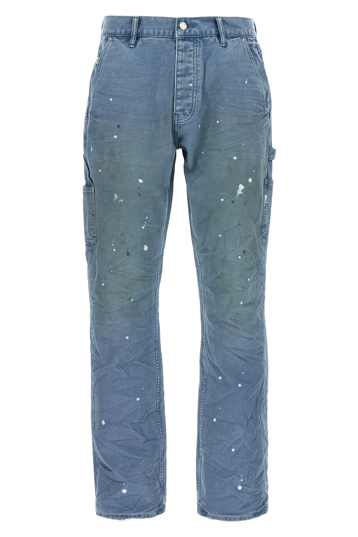Purple P092 Copper Plate Carpenter Pants Light Blue In Blue