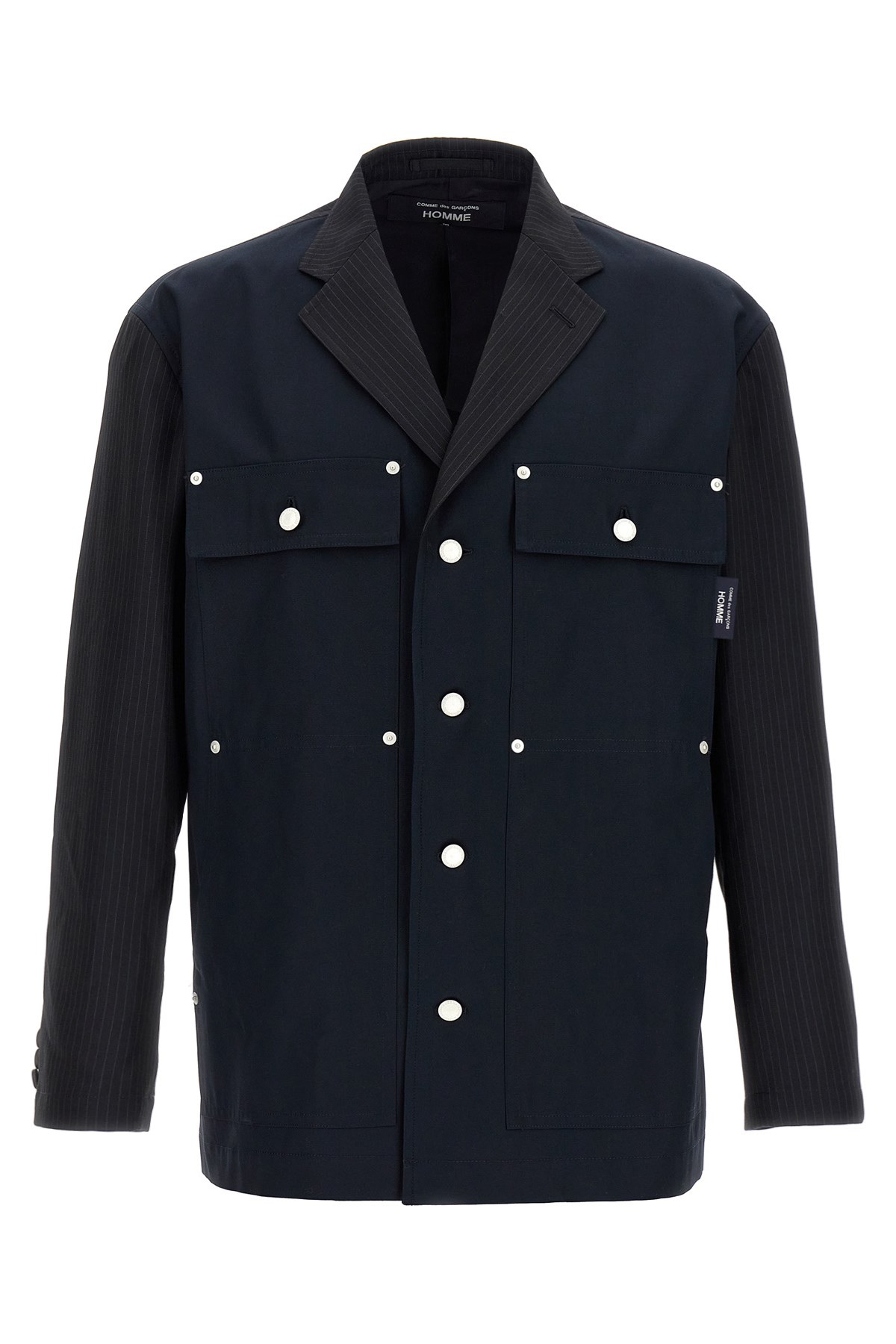 COMME DES GARÒªONS HOMME COMME DES GARÒªONS HOMME PINSTRIPE BLAZER
