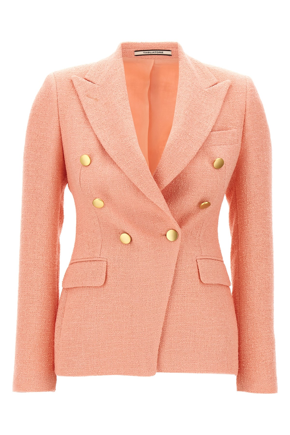 Tagliatore Double-breasted Tailored Jacket With Textured Finish