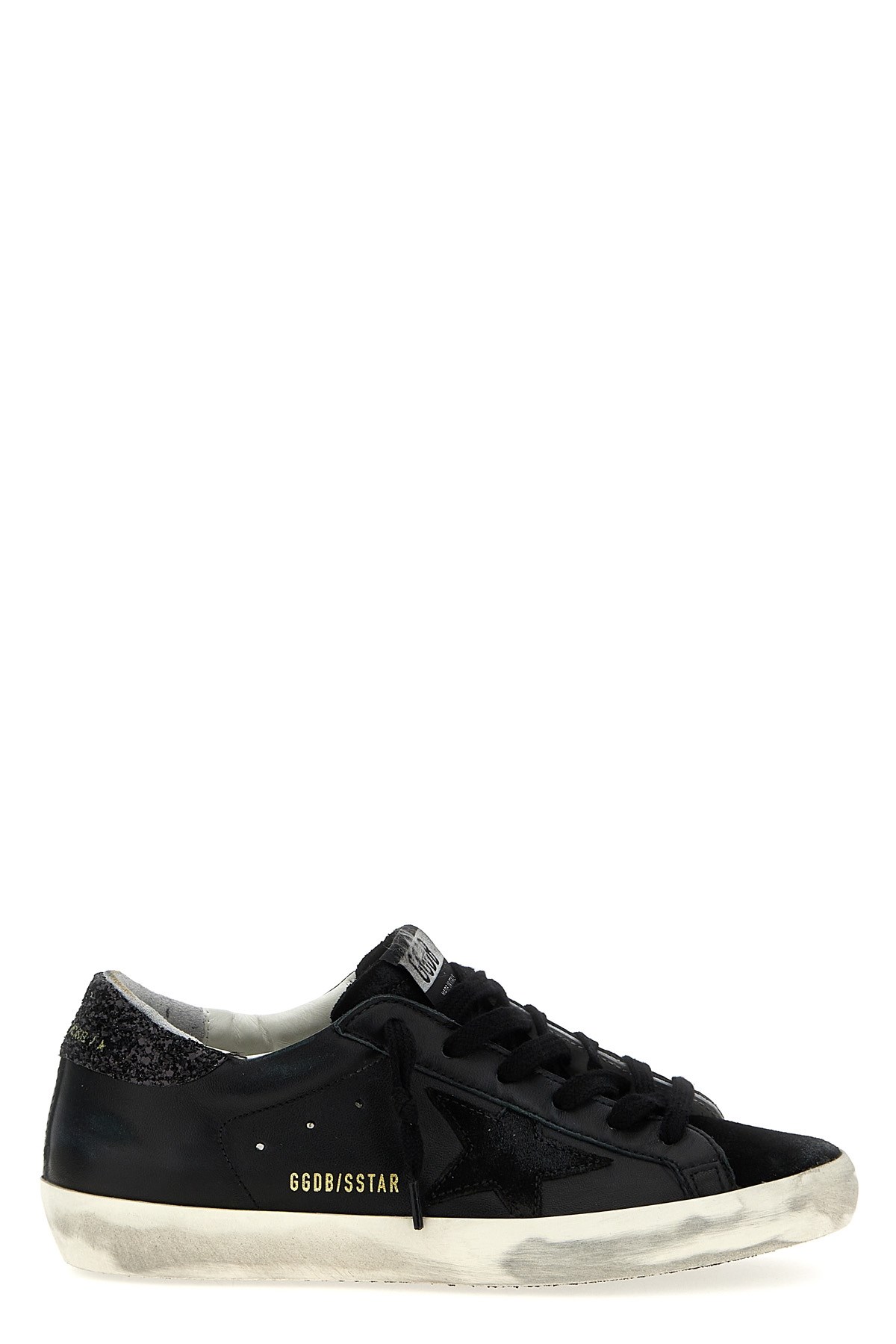 Golden Goose Deluxe Brand Women Super-star Classic With List Low-top Sneakers With Suede Inserts And In Black
